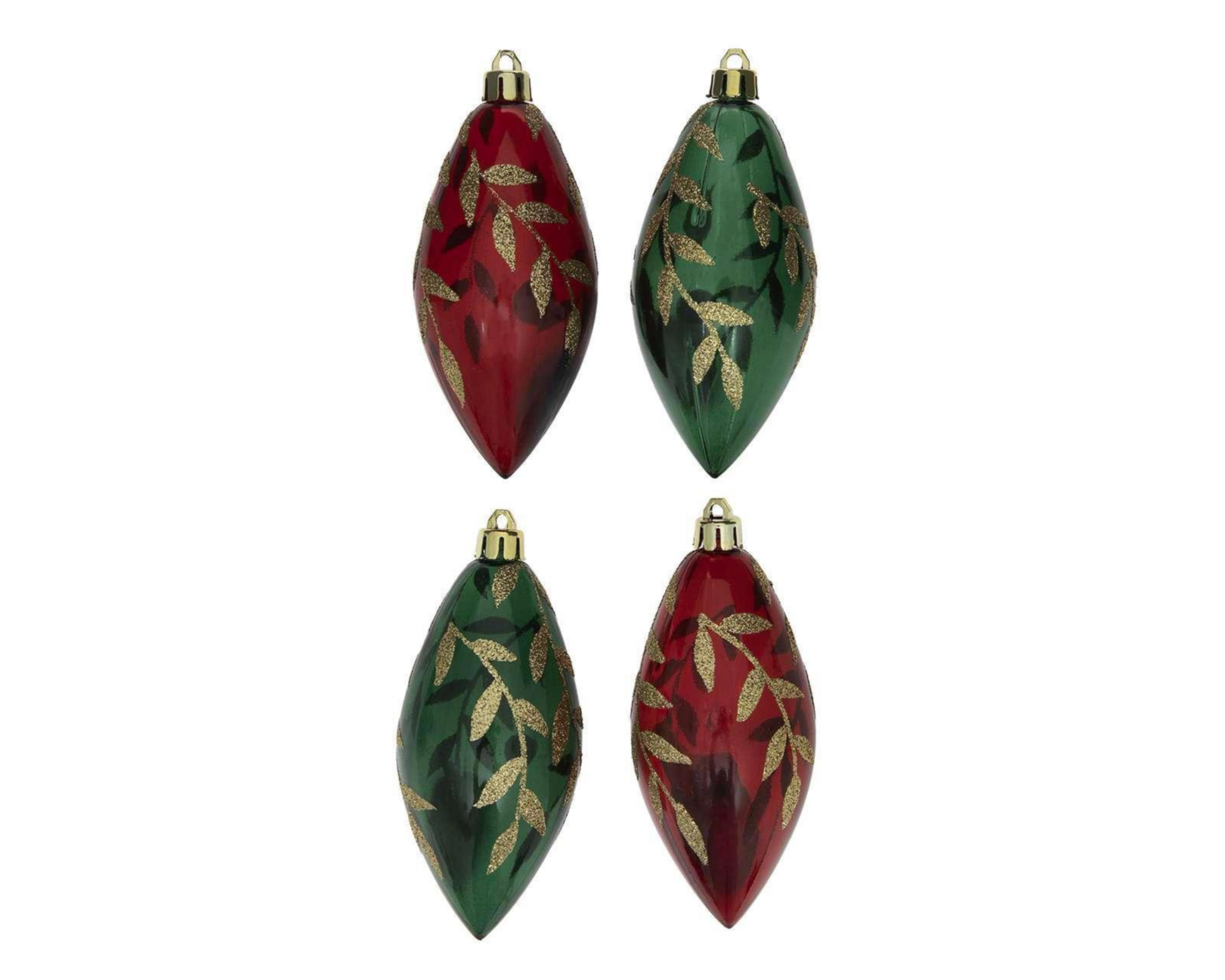Esferas Navideñas Finials 4 Piezas $19