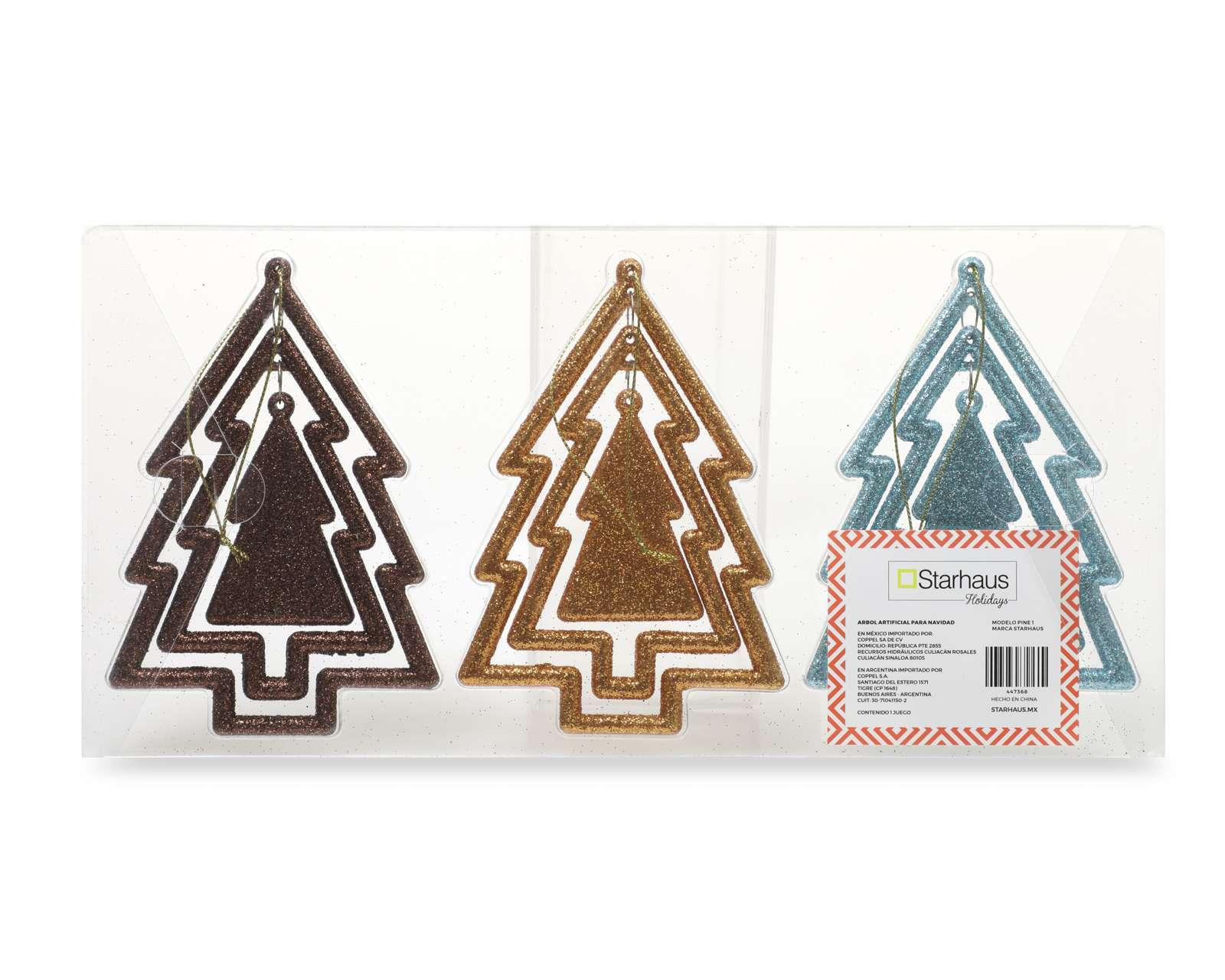 Foto 3 | Colgantes Navideños Pine (3 piezas)
