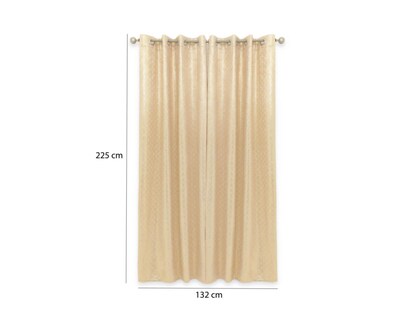Foto 5 | Cortina Blackout Alma 140 x 225 cm Dorado