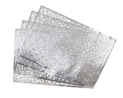 Foto 2 | Manteles Individuales Silver (4 Piezas)