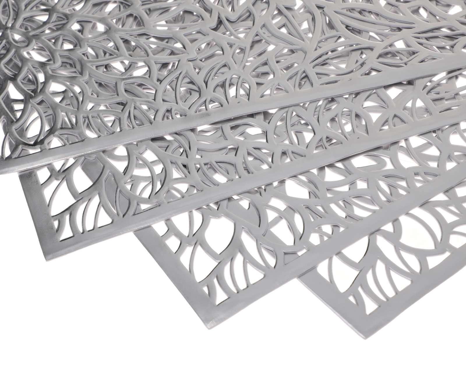 Foto 3 | Manteles Individuales Silver (4 Piezas)