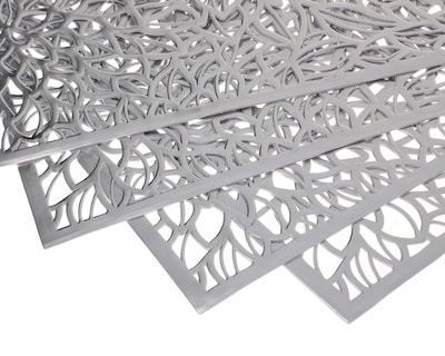 Foto 3 | Manteles Individuales Silver (4 Piezas)