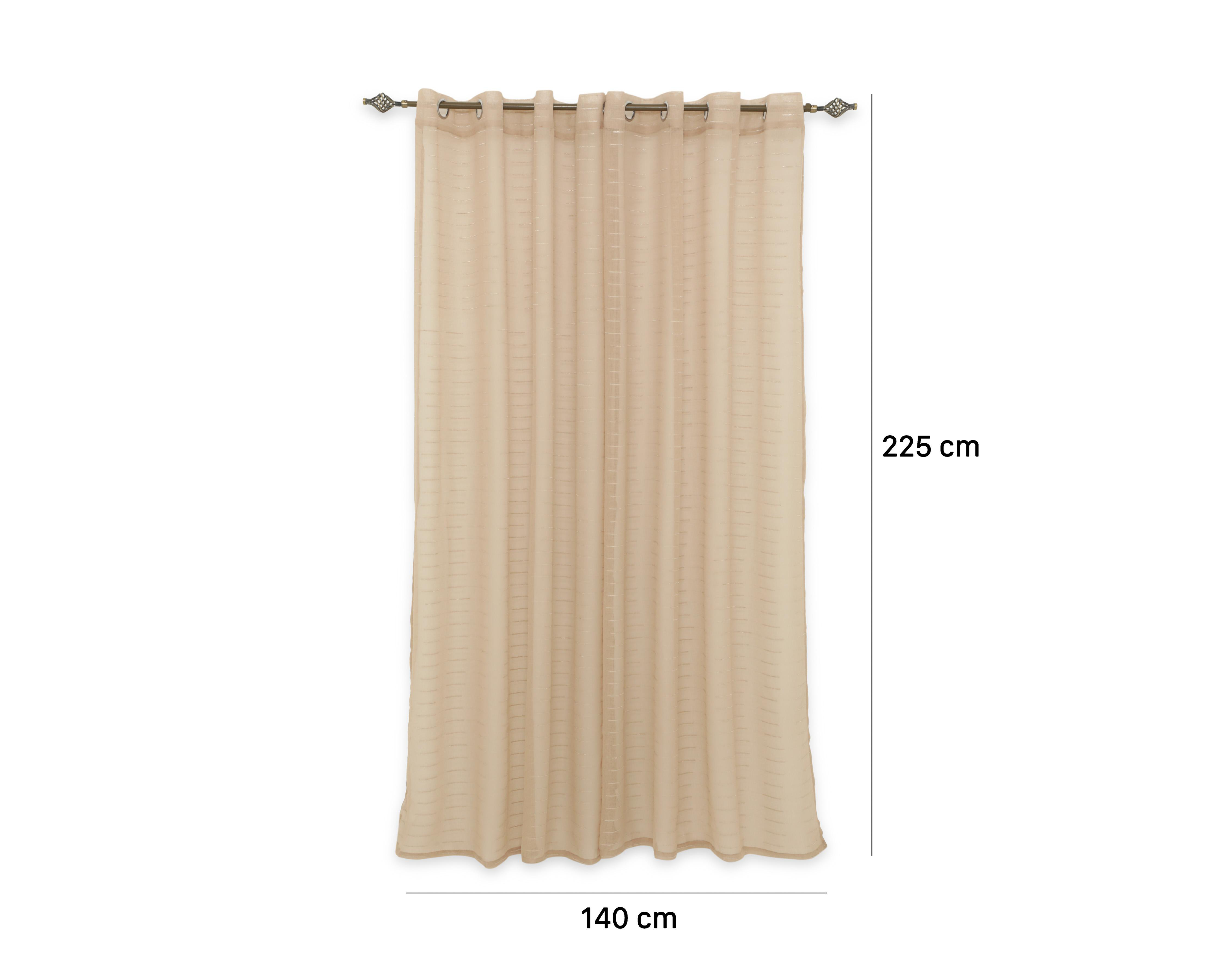 Foto 6 pulgar | Cortina Hanna 140 x 225 cm Taupe