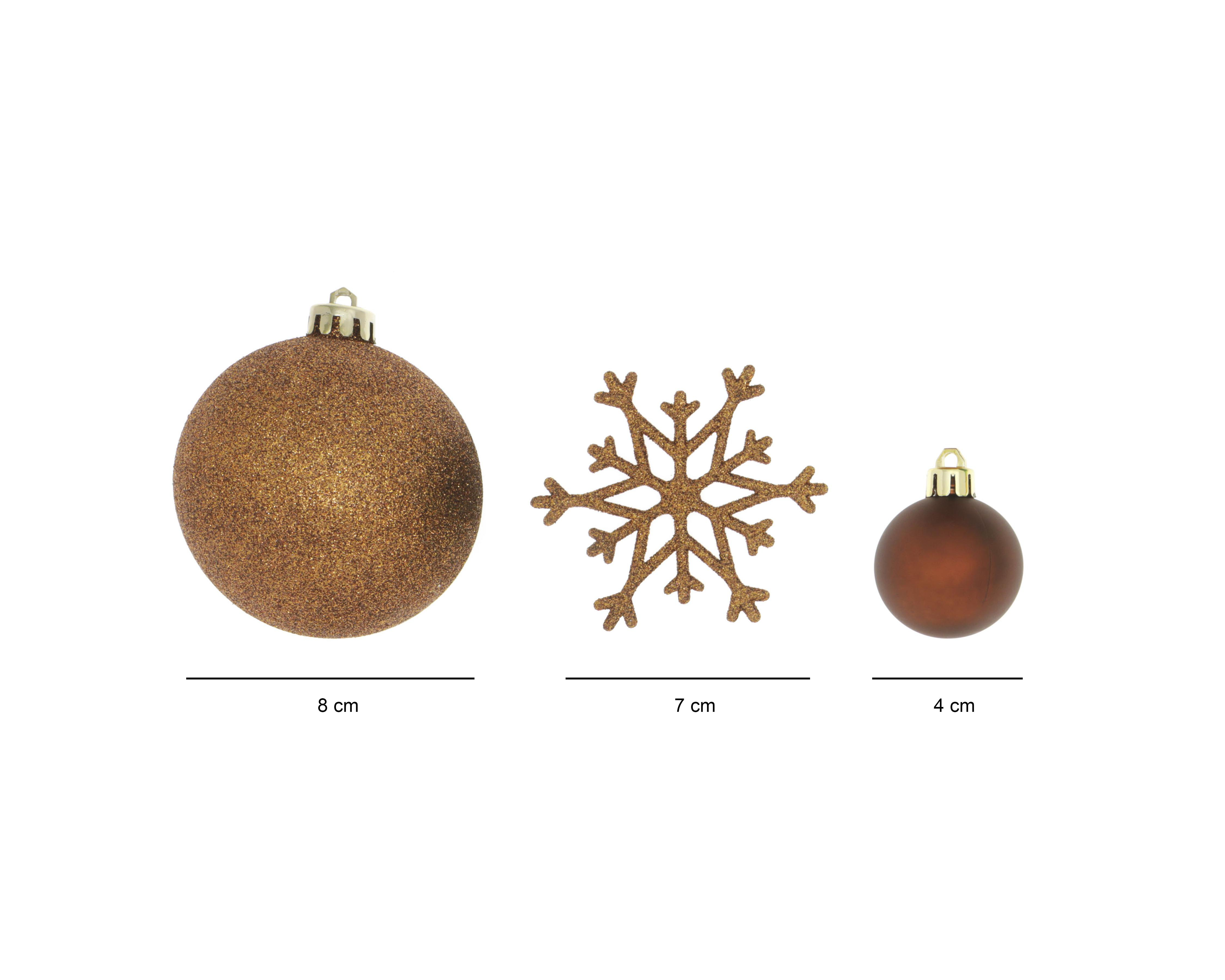 Foto 5 pulgar | Esferas Navideñas Pine Set 54 Piezas