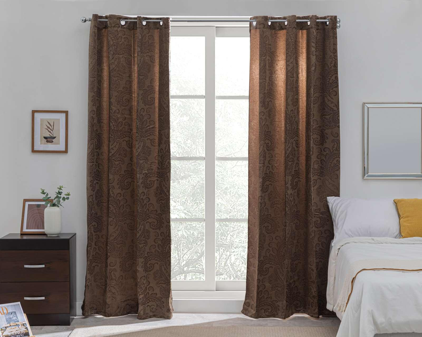 Cortinas Paola 280 x 225 cm Café