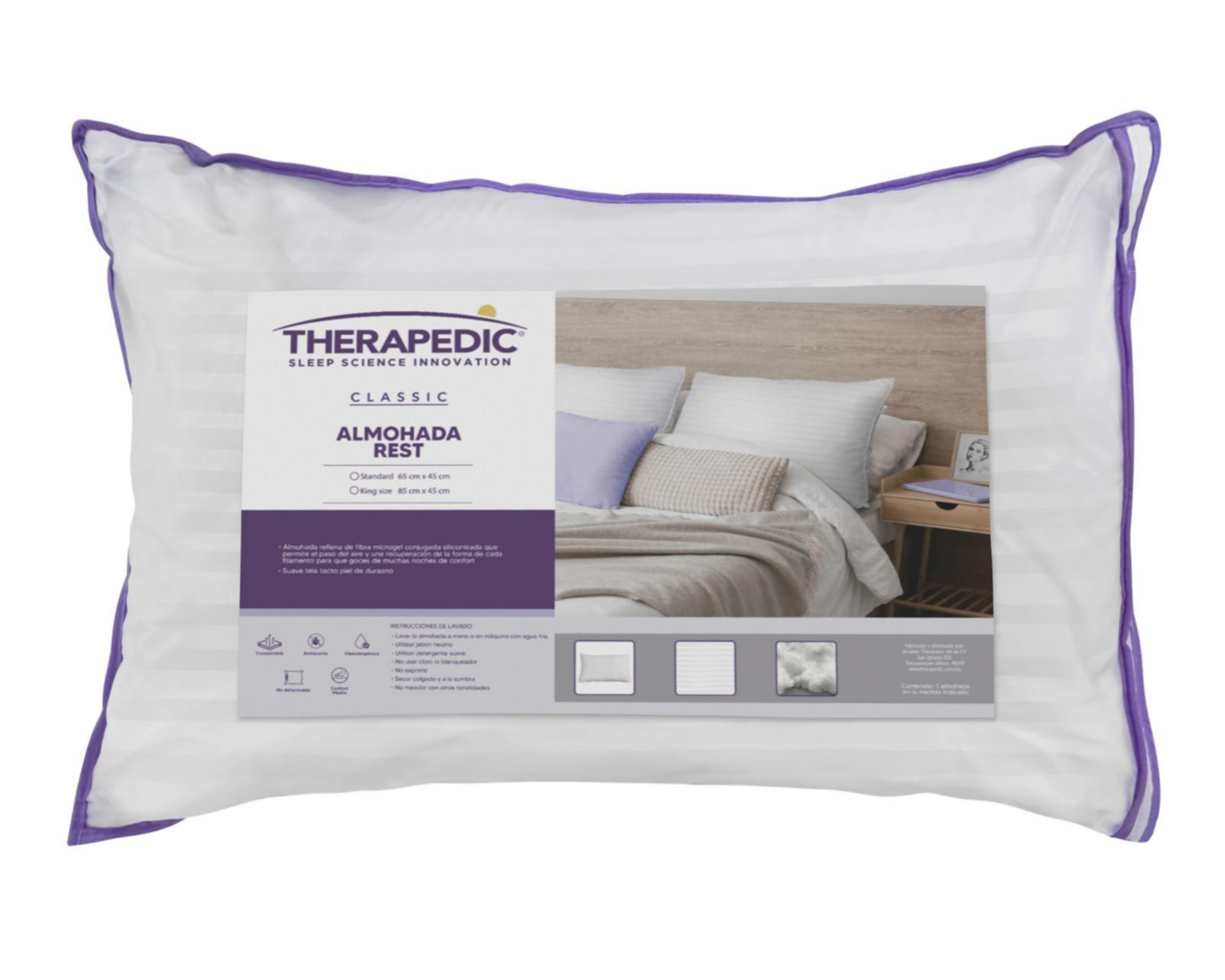 Foto 2 | Almohada Therapedic Rest Estándar Medio
