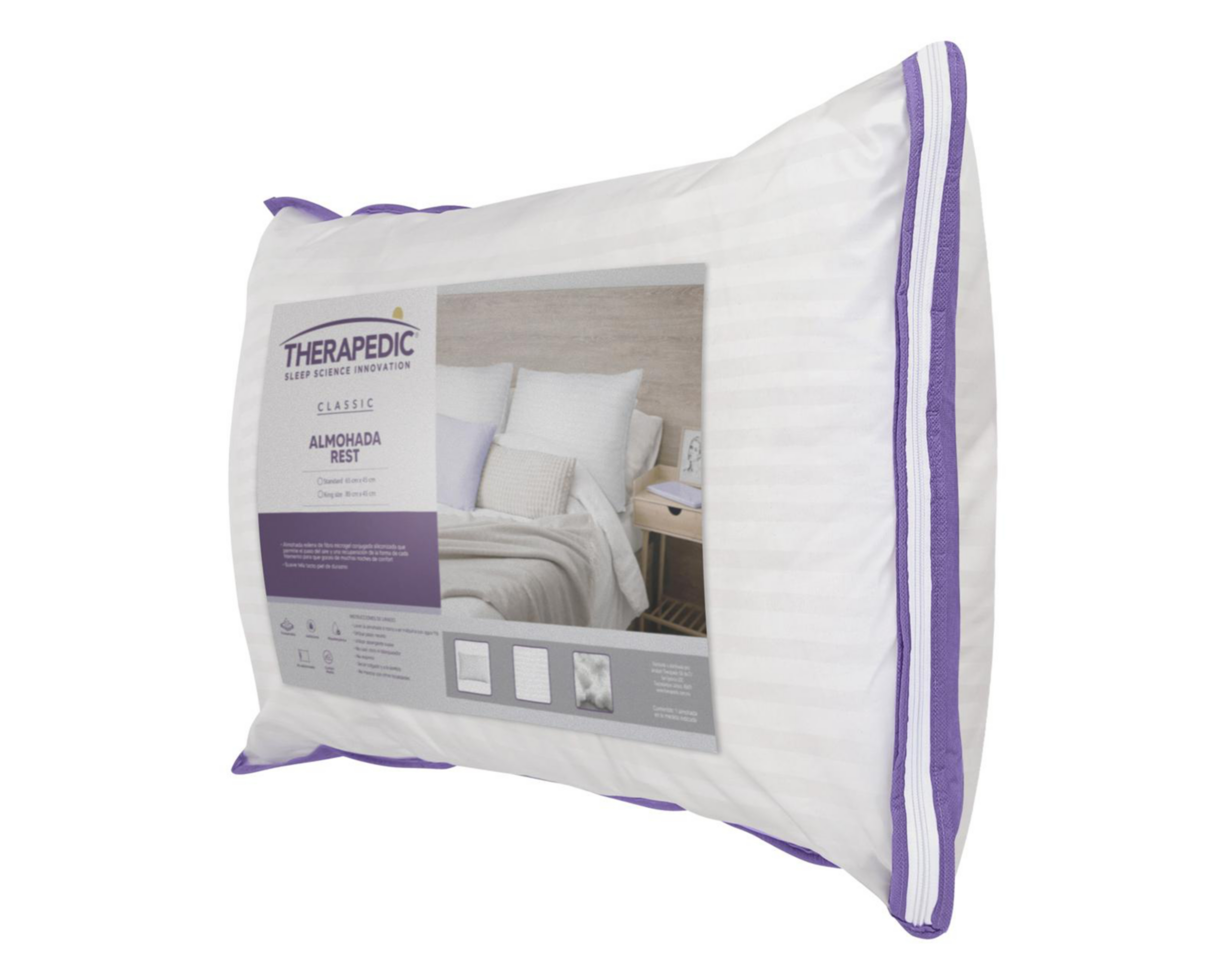 Foto 7 | Almohada Therapedic Rest Estándar Medio