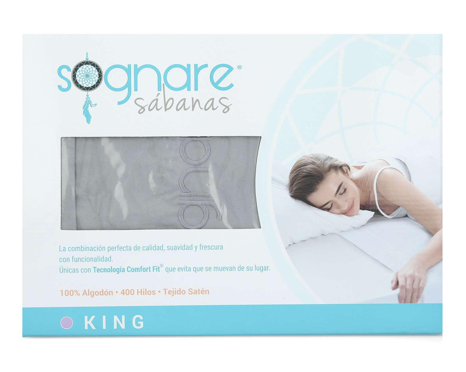 Foto 1 | Sábanas Sognare King Size 4 Piezas