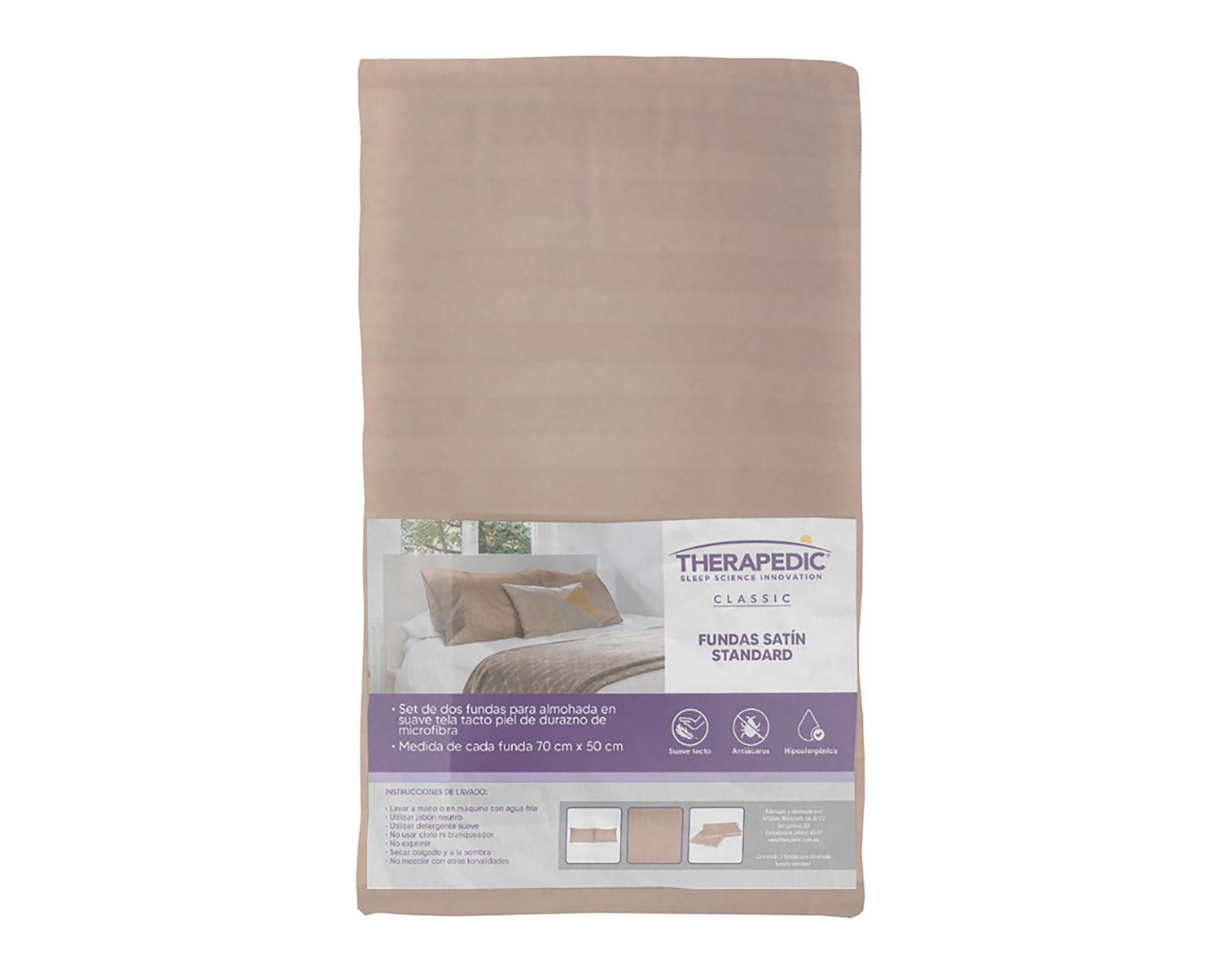 Foto 6 pulgar | Funda para Almohada Estándar Therapedic Satín