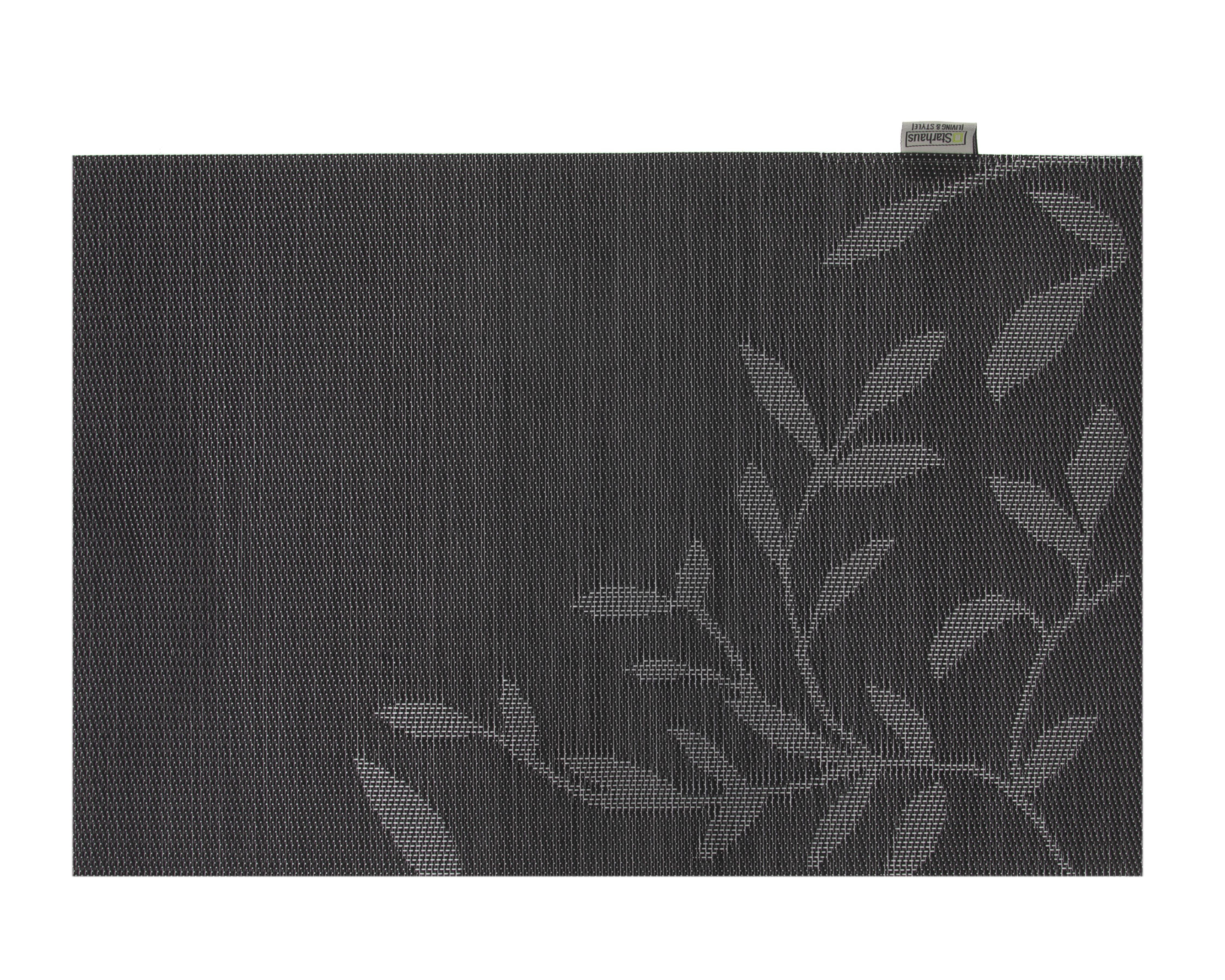 Foto 5 pulgar | Mantel Individual Negro 30 x 45 cm 4 Piezas