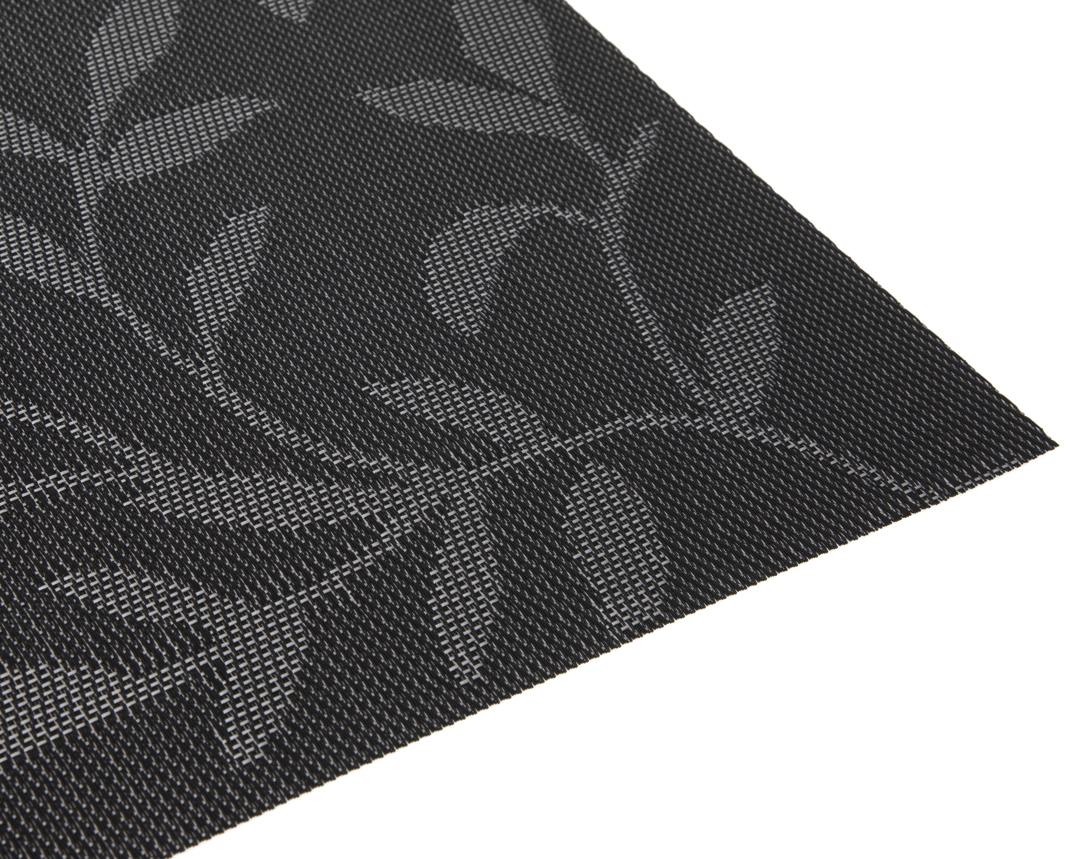 Foto 6 pulgar | Mantel Individual Negro 30 x 45 cm 4 Piezas