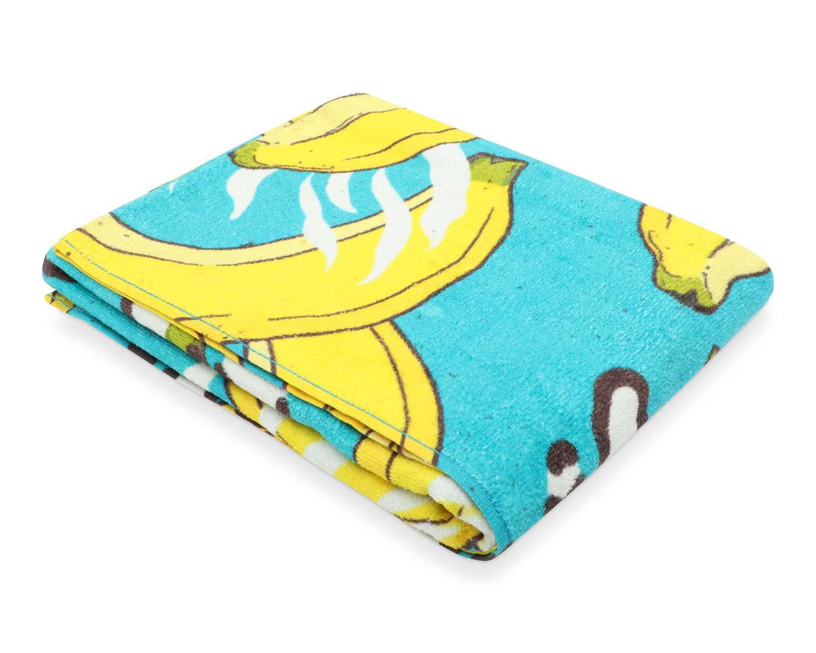 Foto 2 pulgar | Toalla de Medio Baño Bananas Azul