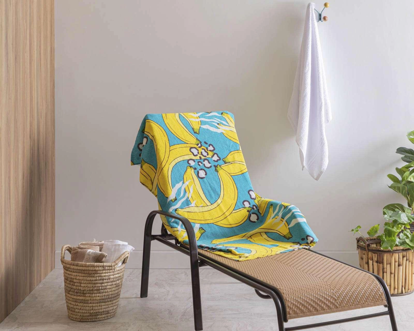 Foto 4 | Toalla de Medio Baño Bananas Azul