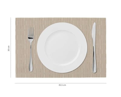 Foto 5 | Mantel Individual Top Choice Beige 30 x 45 cm 4 Piezas