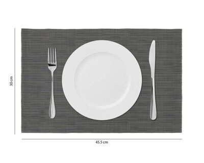 Foto 6 | Mantel Individual Top Choice 30 x 45 cm Gris 4 Piezas