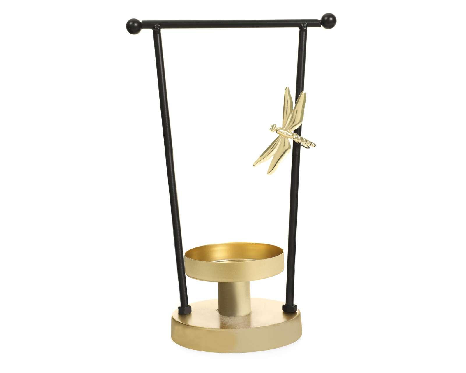 Foto 2 pulgar | Candelabro Dragonfly de Metal