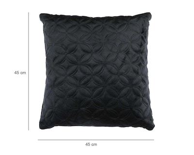 Foto 6 | Cojín Decorativo Terciopelo Negro