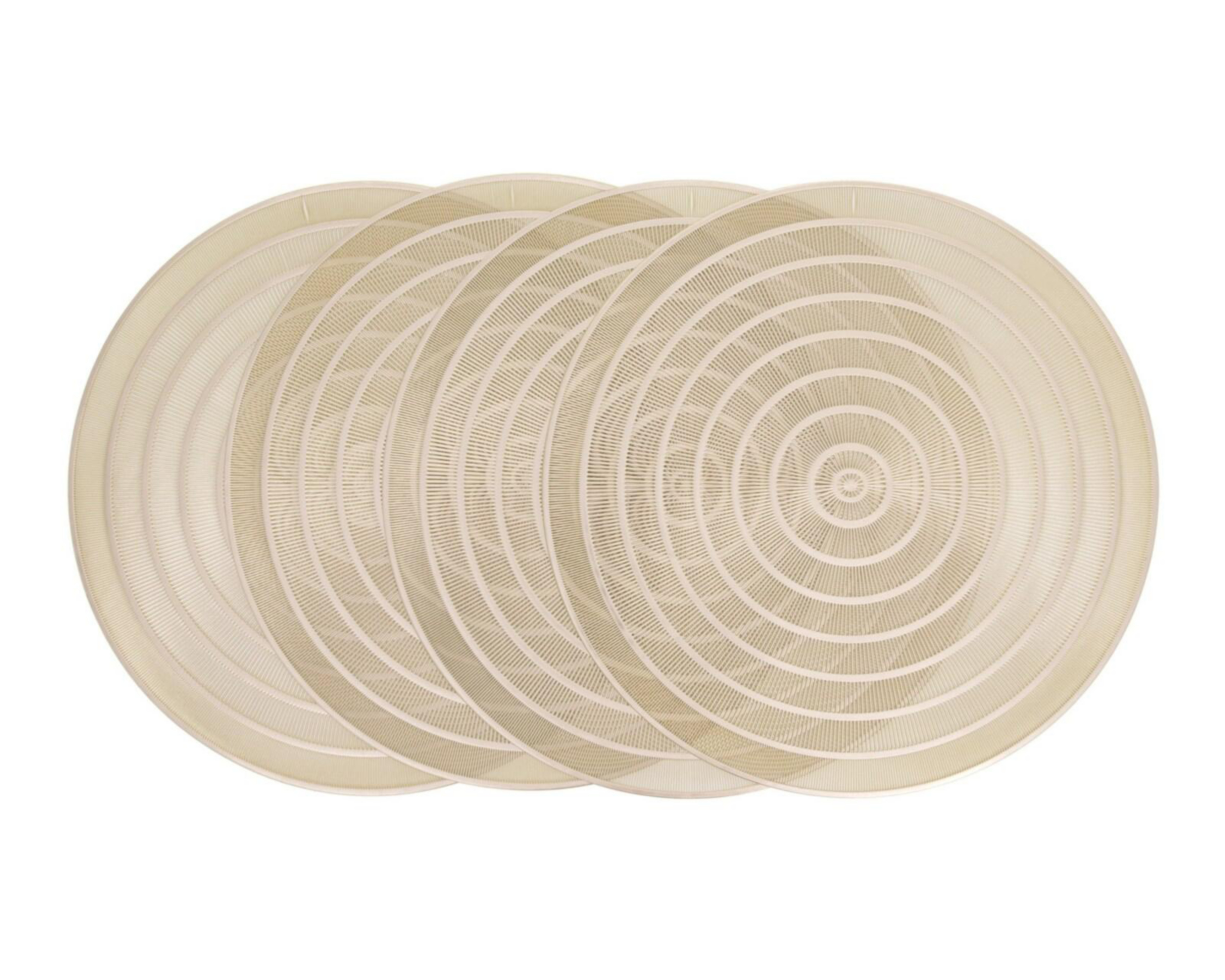 Foto 2 pulgar | Mantel Individual Starhaus de PVC Dorado 39 cm 4 Piezas