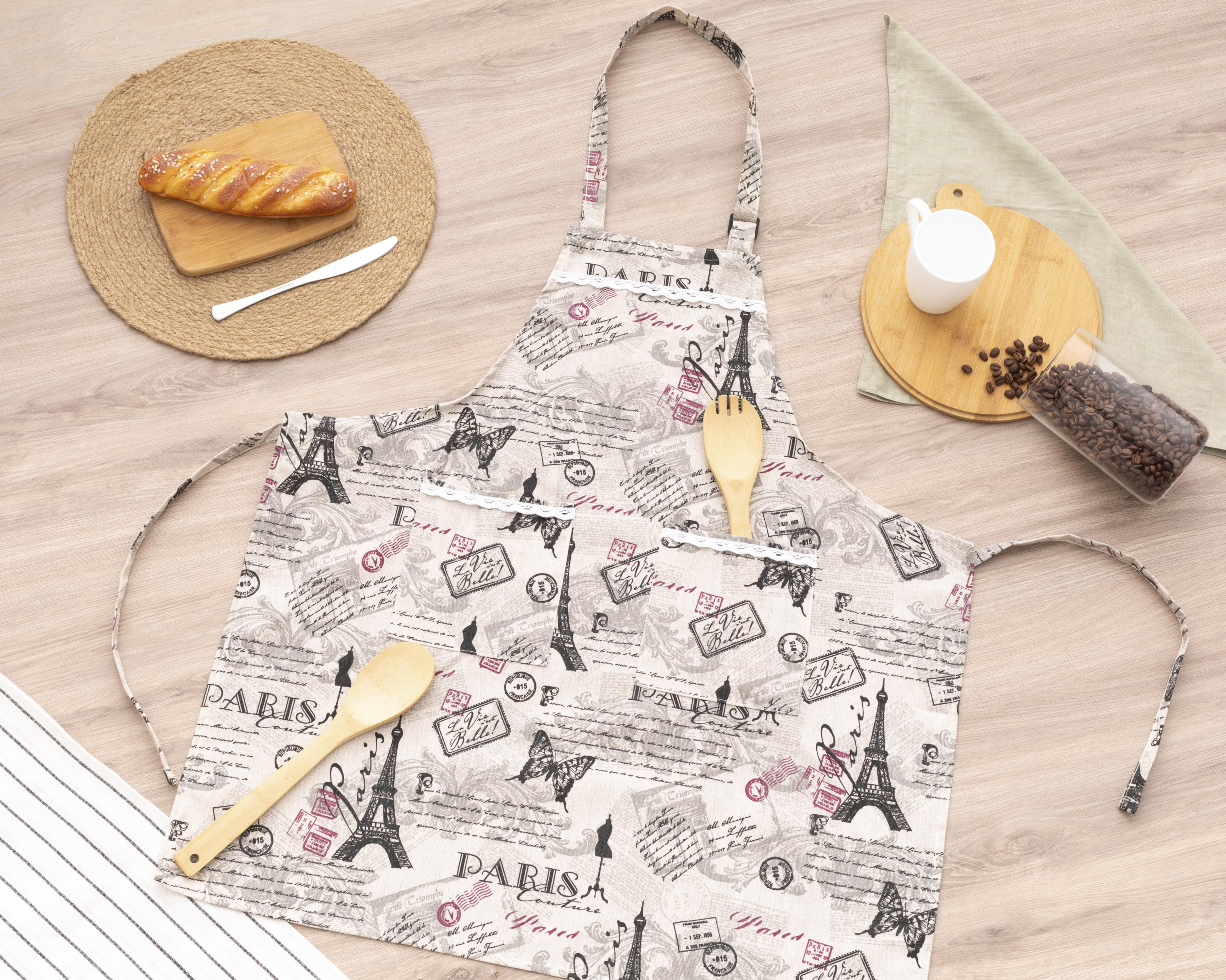 Foto 5 pulgar | Mandil de Cocina Barry Beige
