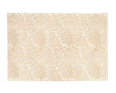 Foto 2 | Mantel Individual Starhaus de PVC Dorado 45 x 30 cm 4 Piezas