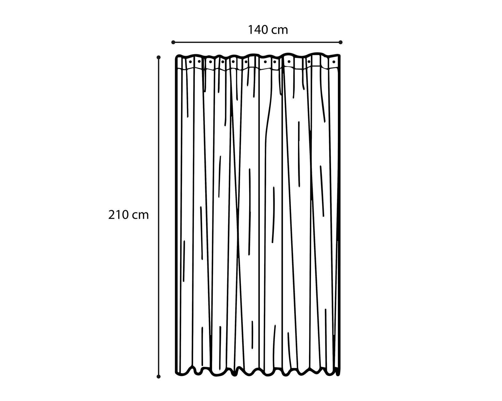 Foto 4 | Cortinas Tergal 140 x 210 cm Blanca