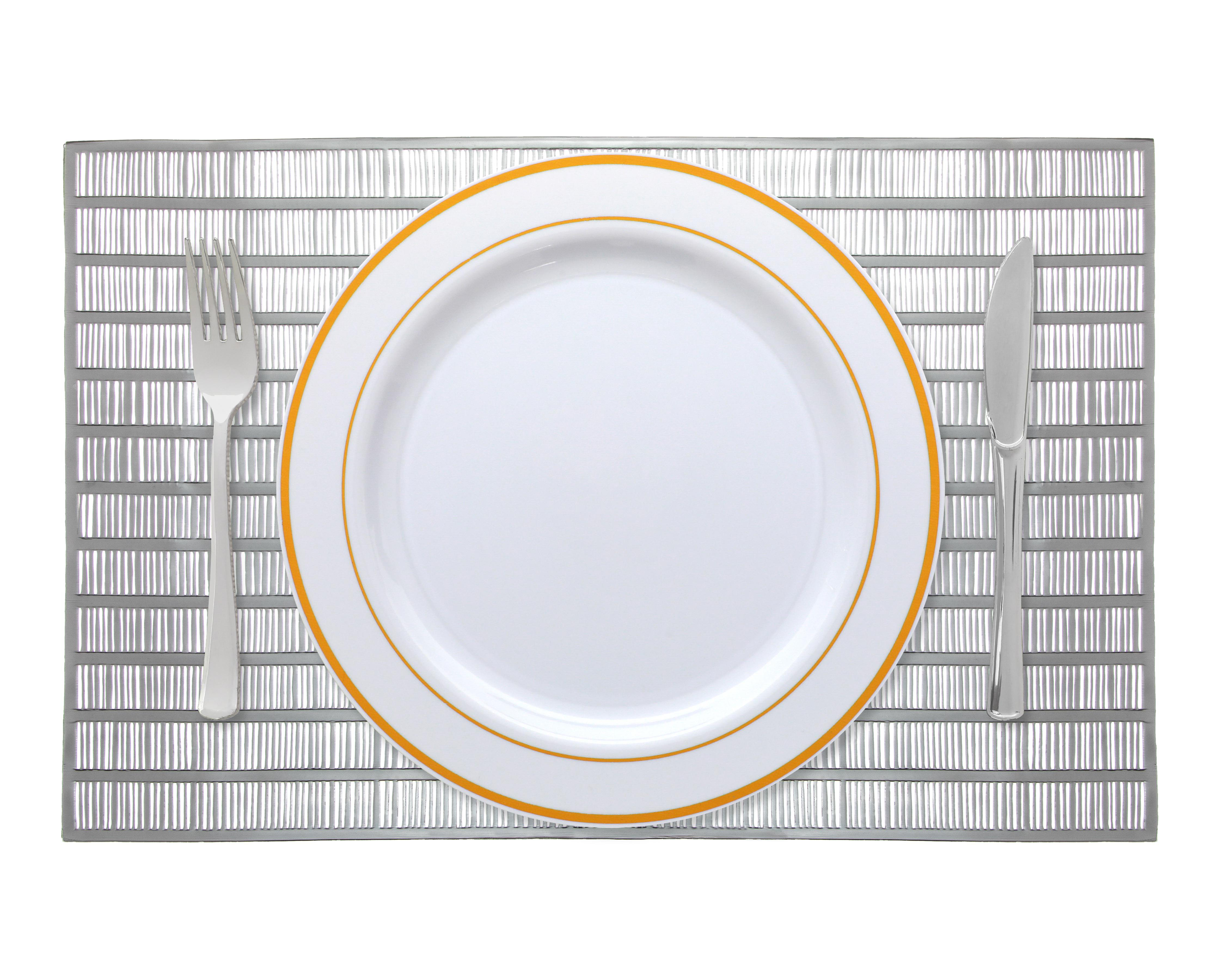 Foto 2 | Mantel Individual Starhaus 45 x 30 cm Plateado 4 Piezas