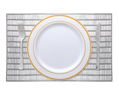 Foto 2 | Mantel Individual Starhaus 45 x 30 cm Plateado 4 Piezas