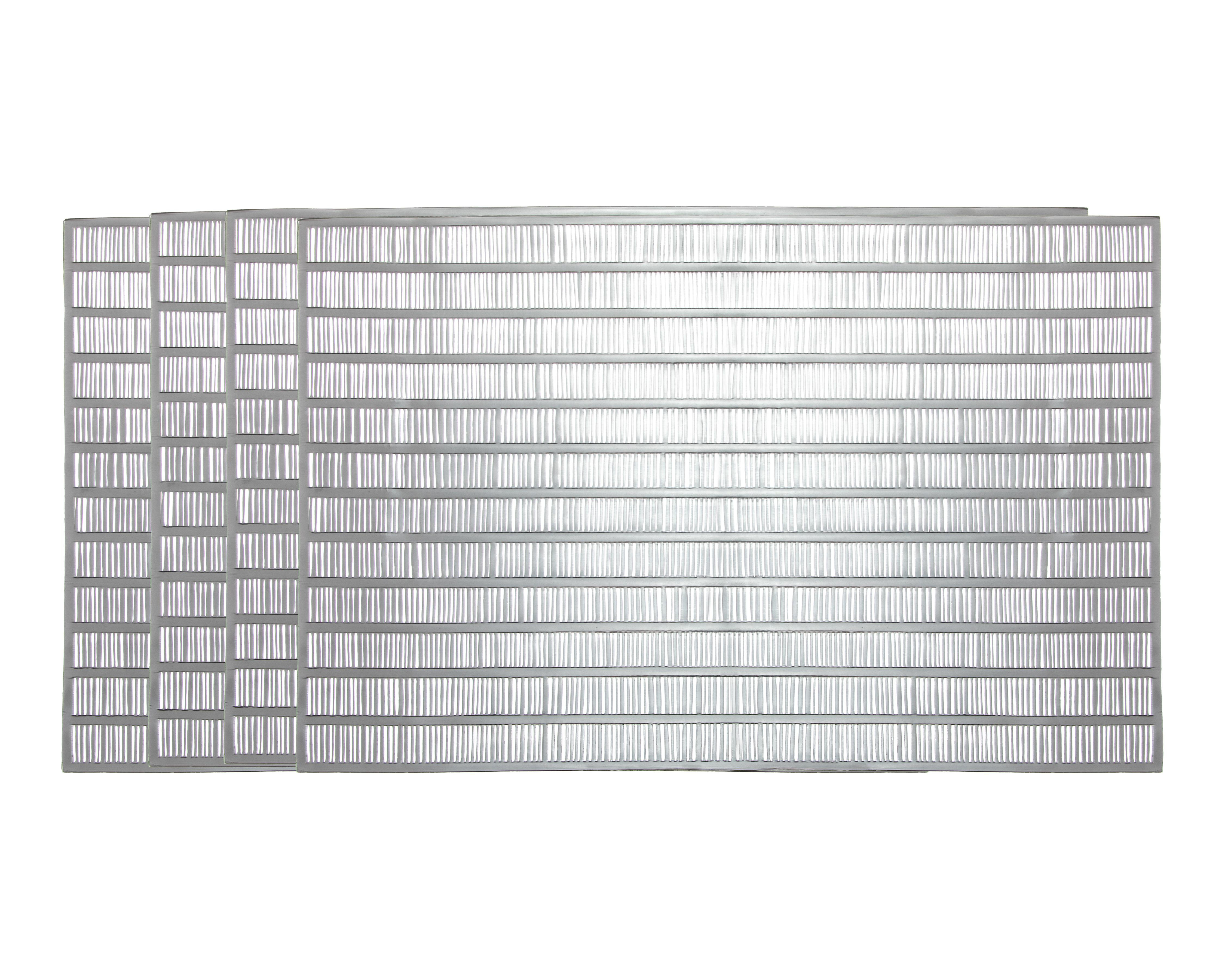 Foto 4 pulgar | Mantel Individual Starhaus 45 x 30 cm Plateado 4 Piezas