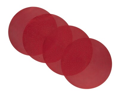 Foto 2 | Mantel Individual Starhaus Corte Láser Rojo 38 cm 4 Piezas