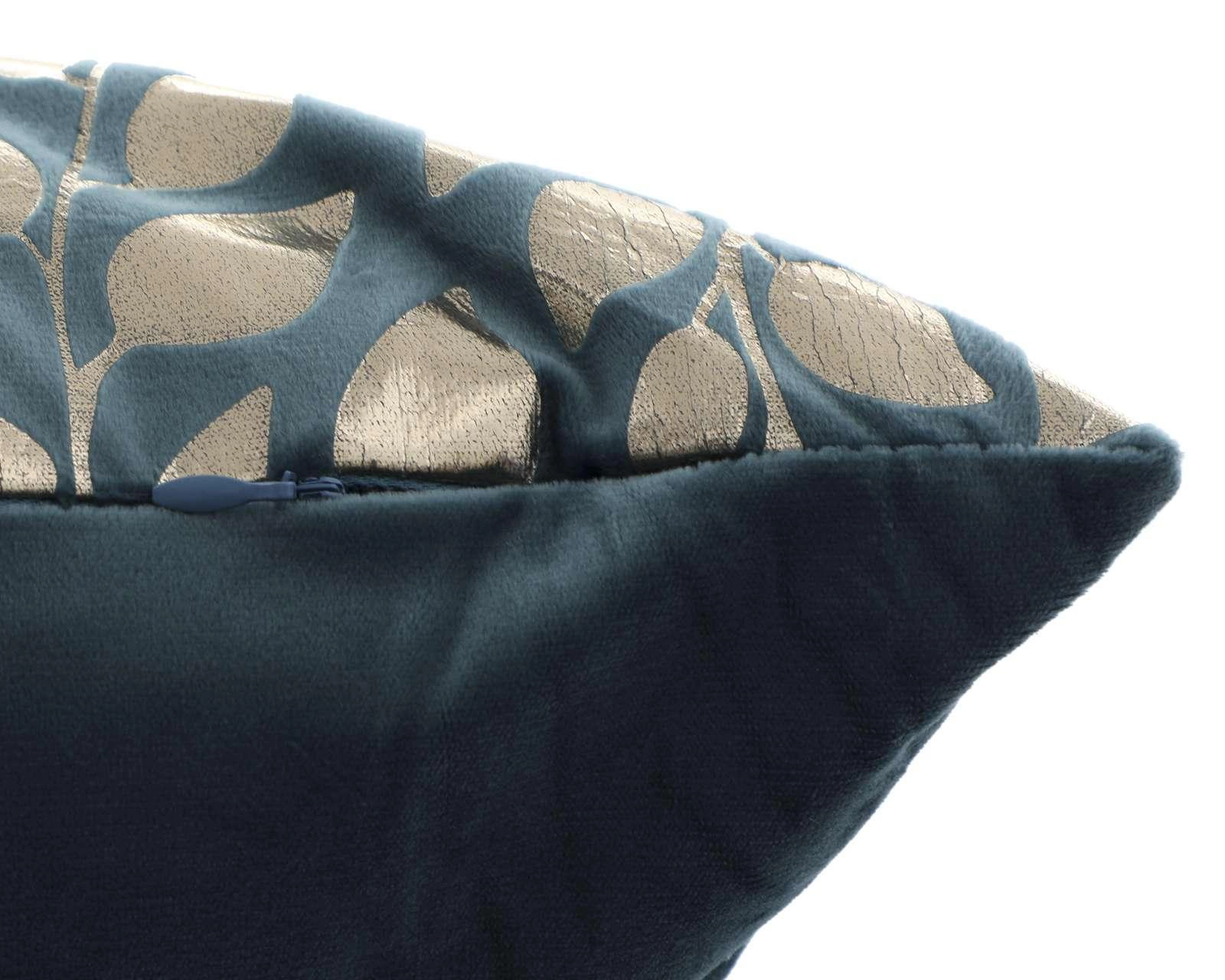Foto 4 pulgar | Cojín Decorativo Blue Leaf