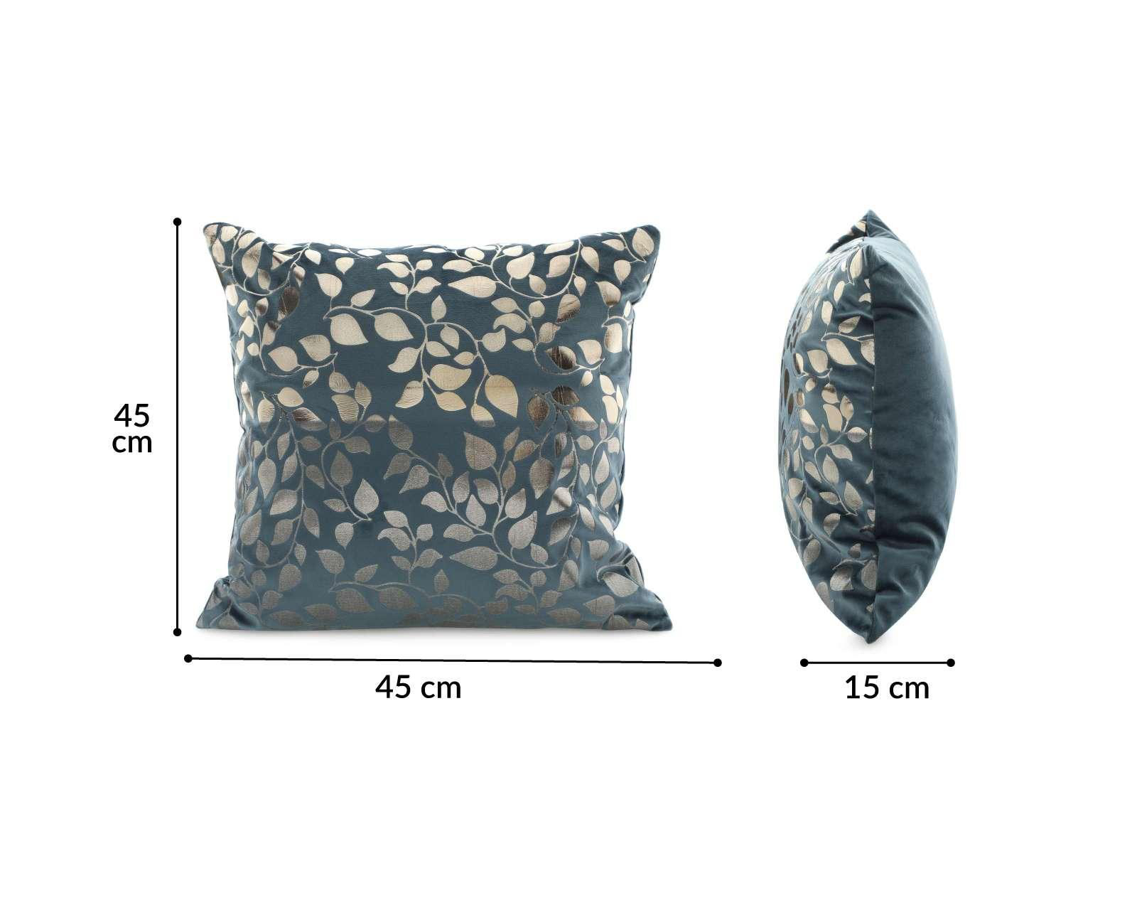 Foto 5 | Cojín Decorativo Blue Leaf