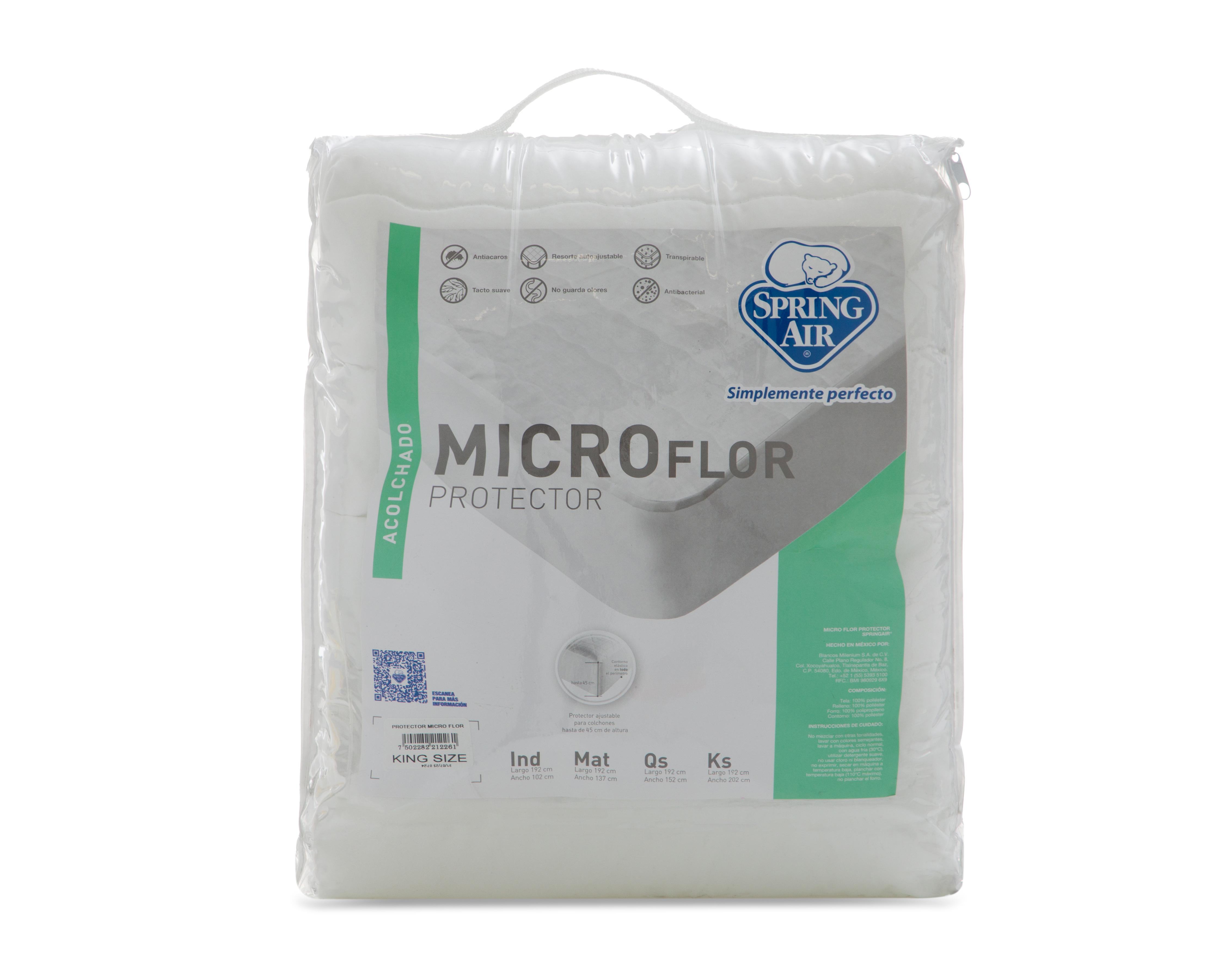 Foto 5 pulgar | Cubrecolchón King Size Spring Air Microflor