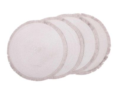 Foto 1 | Mantel Individual Starhaus Tejido Gris 38 cm 4 Piezas