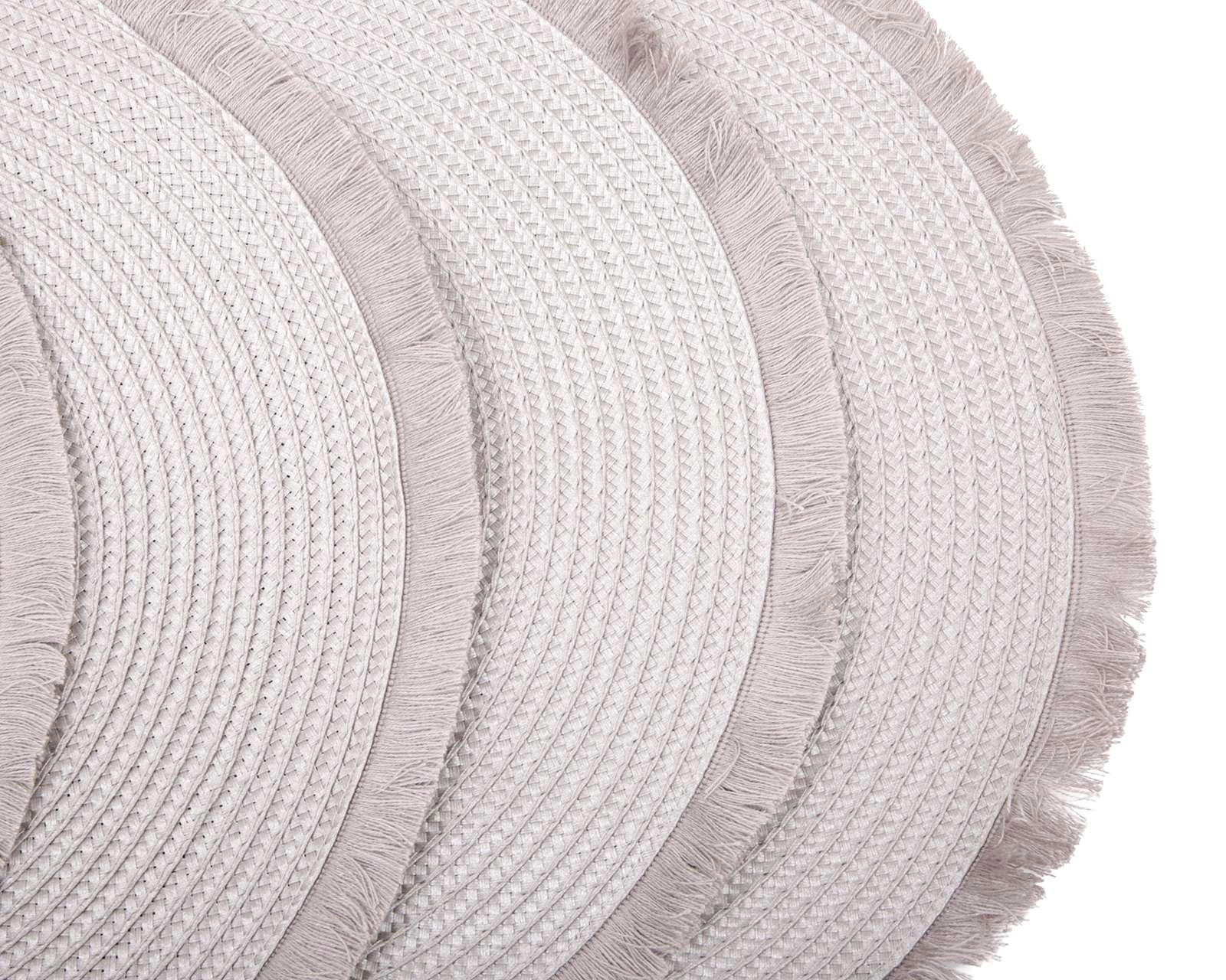 Foto 4 pulgar | Mantel Individual Starhaus Tejido Gris 38 cm 4 Piezas