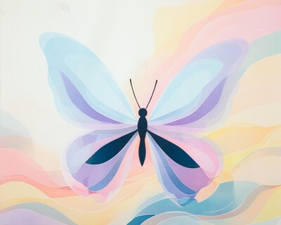 Foto 2 | Toalla de Baño Providencia Mariposa Estampada