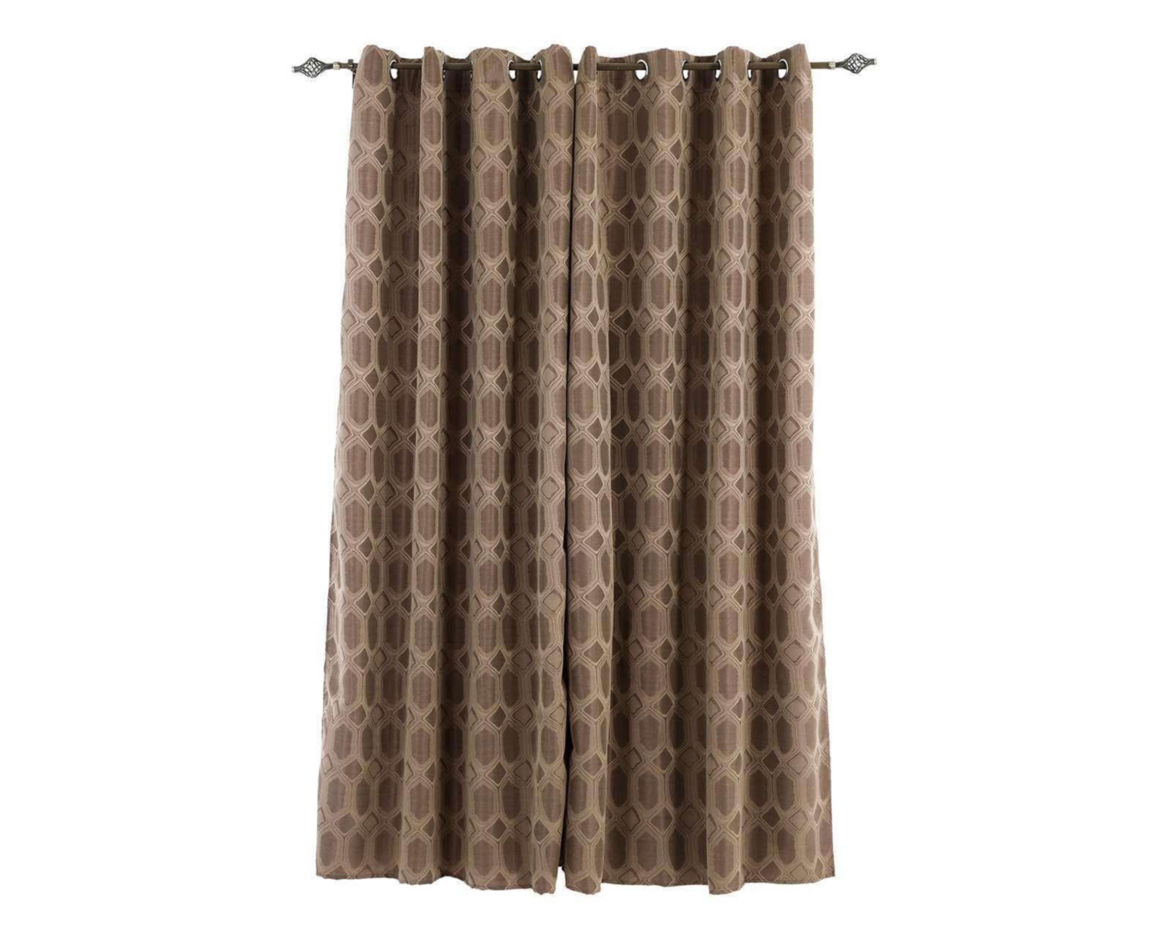 Foto 3 | Cortinas Kimberly 280 x 225 cm Café