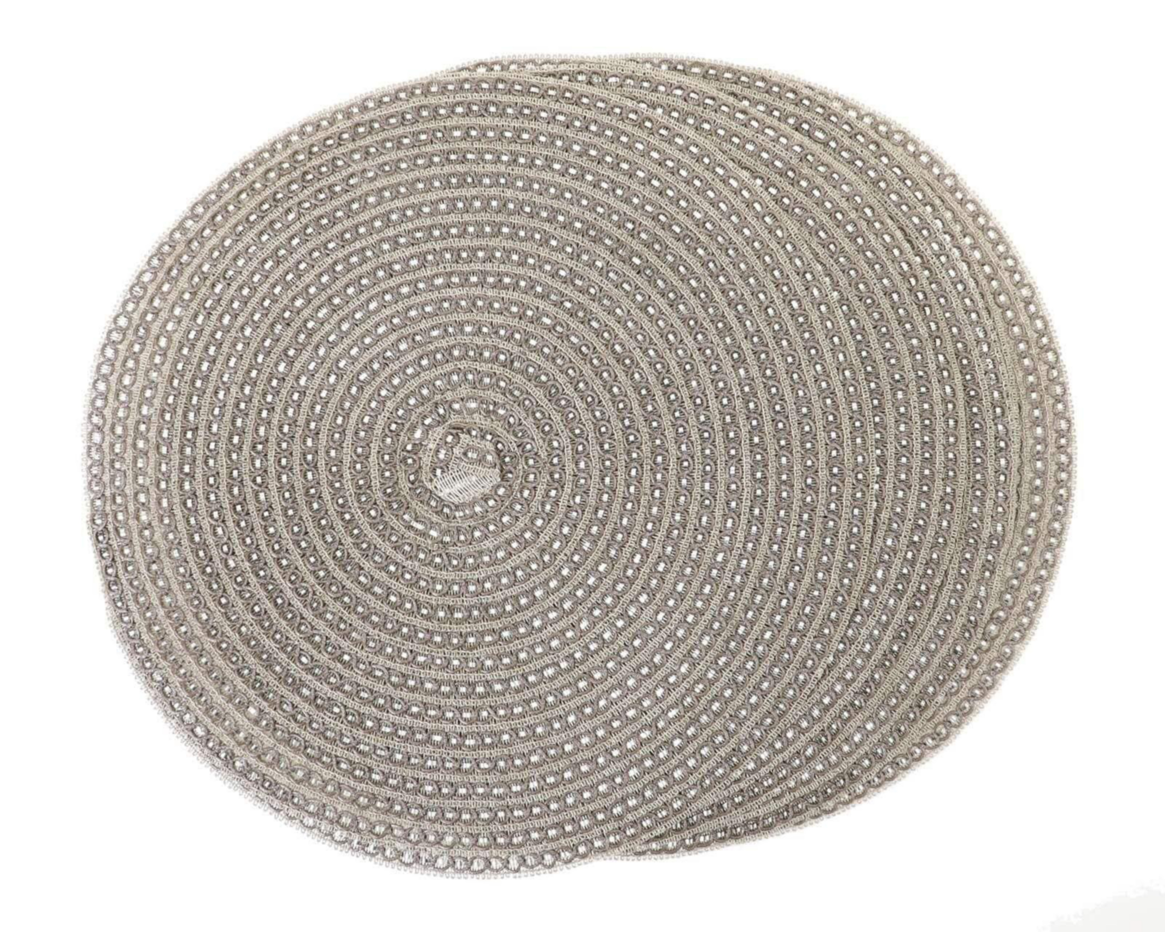 Foto 2 pulgar | Mantel Individual Starhaus Tejido Gris 38 cm 4 Piezas