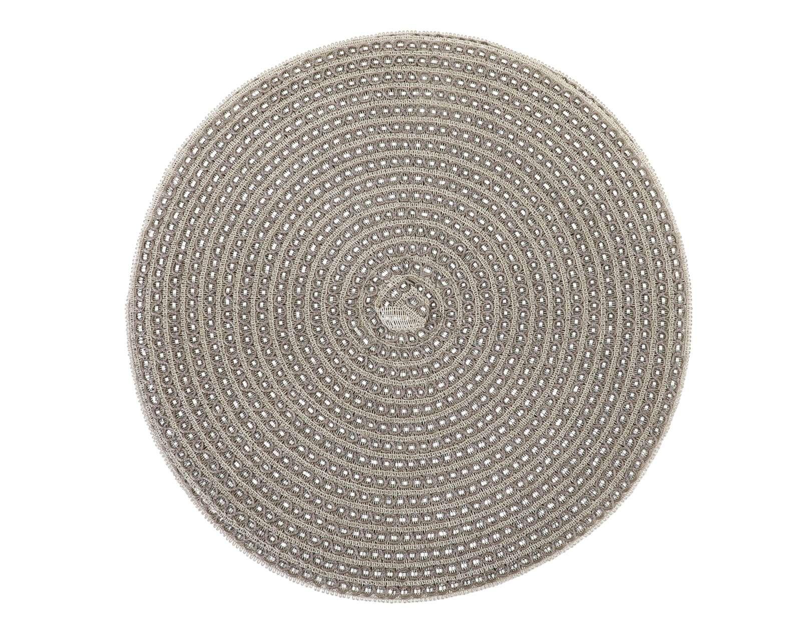 Foto 3 pulgar | Mantel Individual Starhaus Tejido Gris 38 cm 4 Piezas