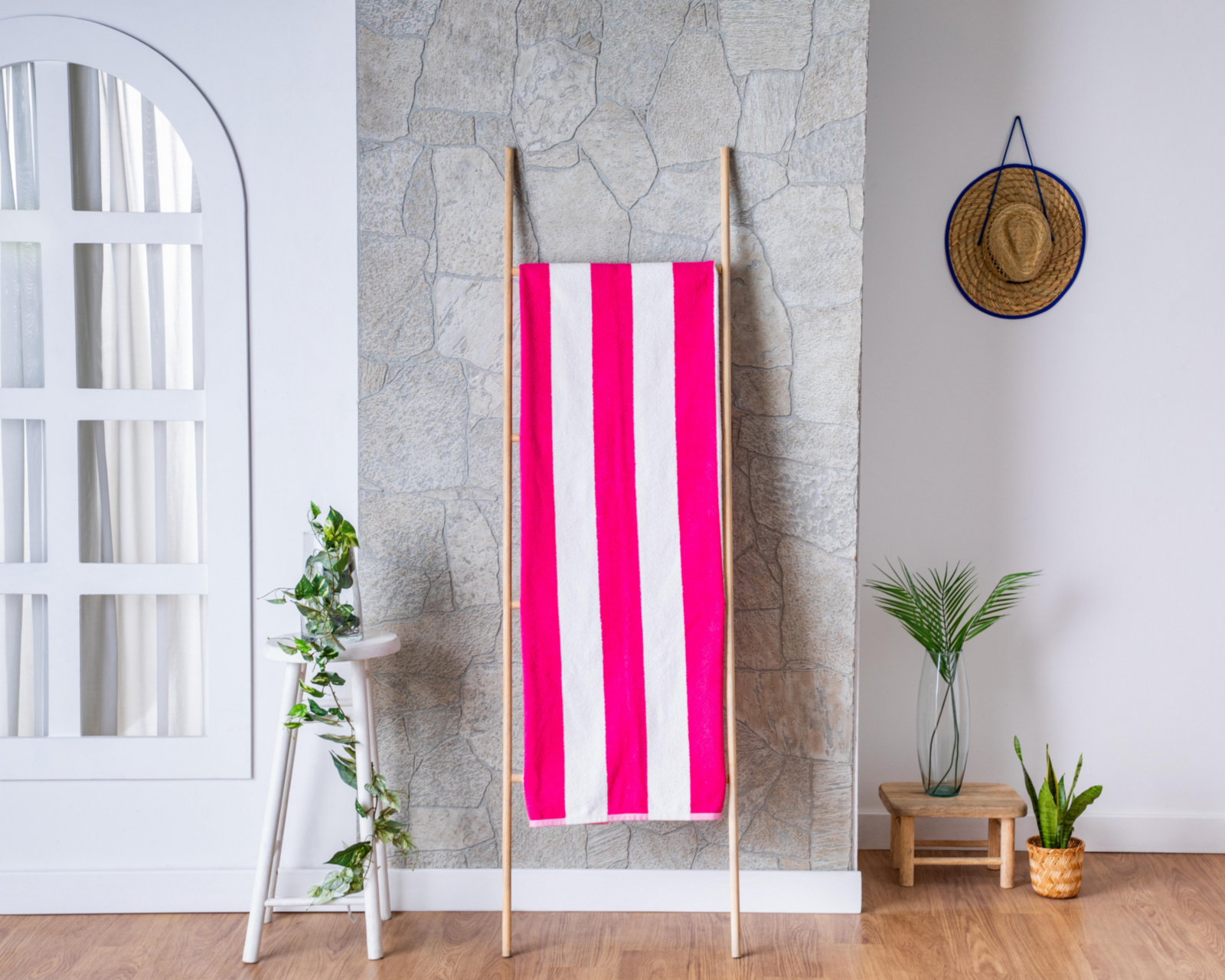 Foto 4 | Toalla de Baño Completo Velour Rosa