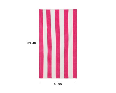 Foto 5 | Toalla de Baño Completo Velour Rosa