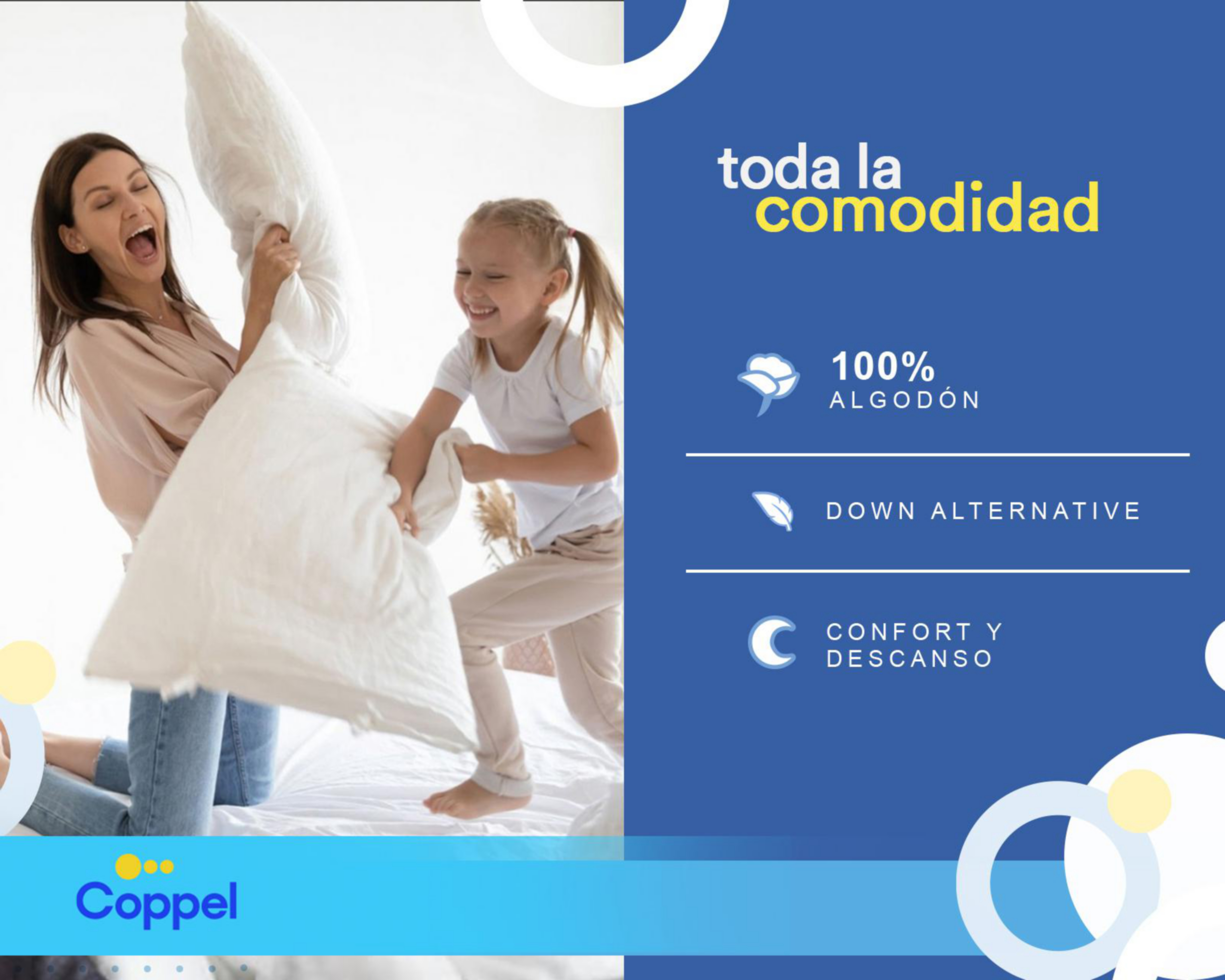Foto 6 | Almohada Fuelle 2 Piezas