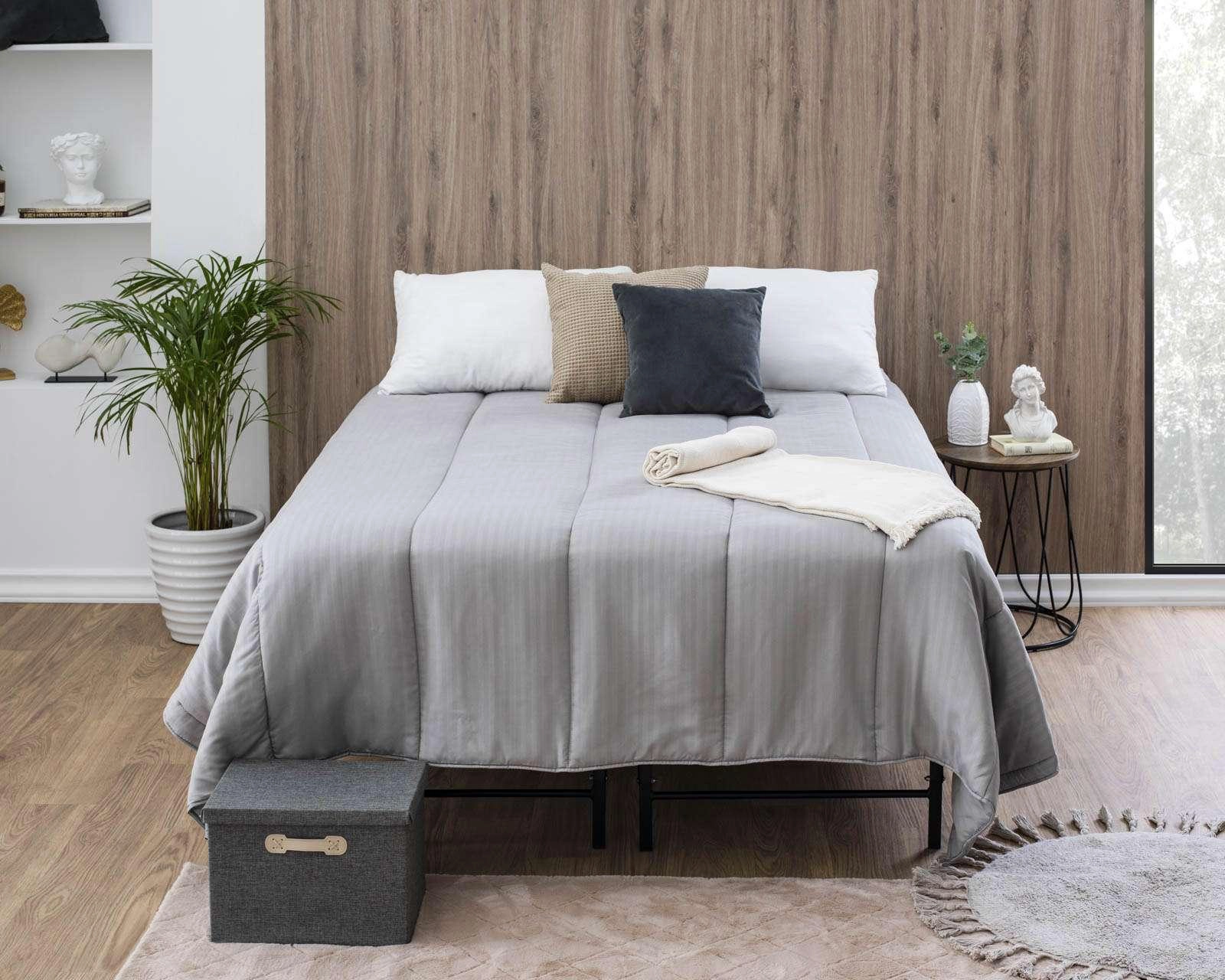 Foto 1 | Edredón Logan&Mason Matrimonial/Queen Size Gris