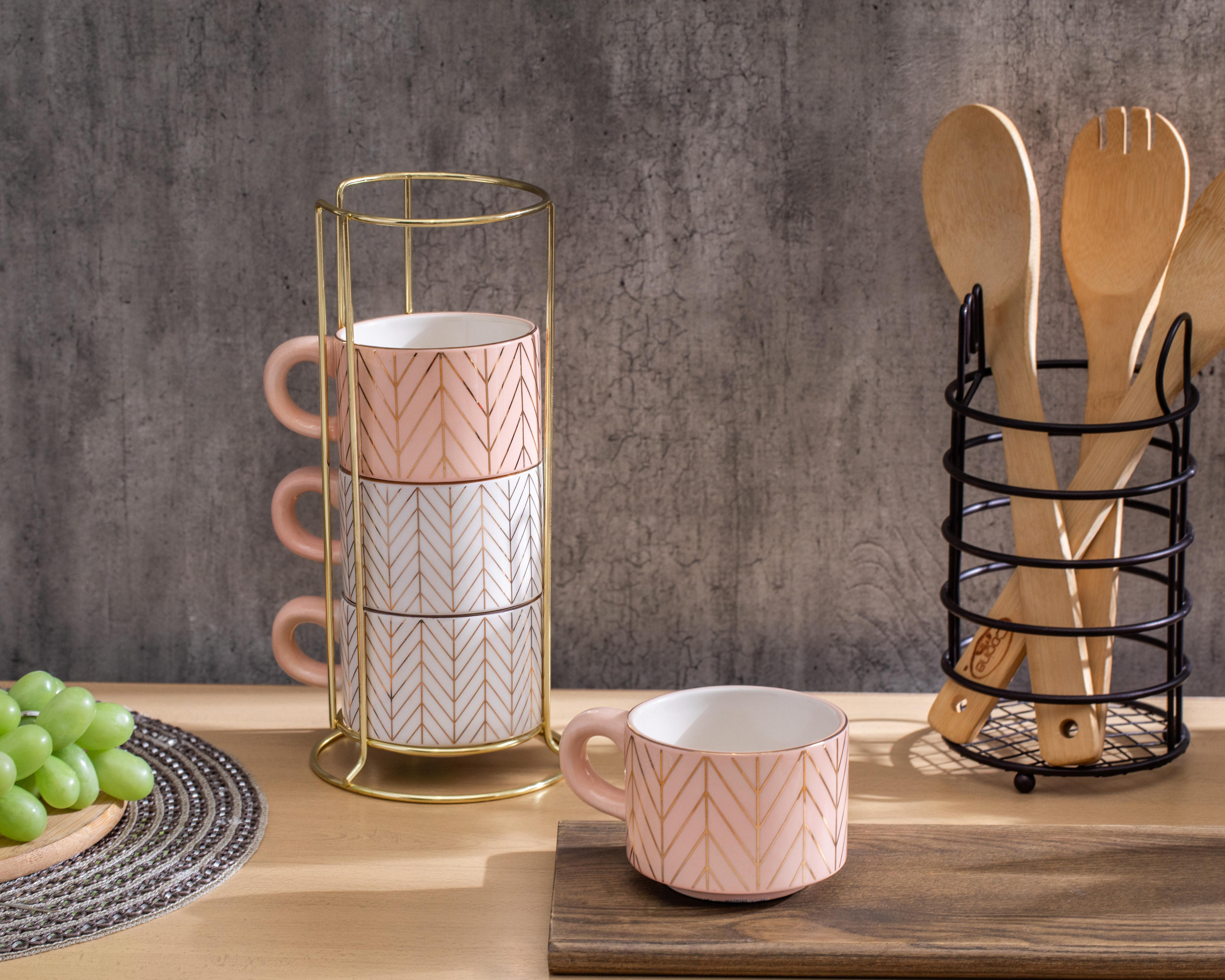Foto 4 | Taza de Cerámica Starhaus 4 Piezas