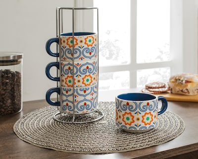 Foto 4 | Taza de Cerámica Starhaus 4 Piezas