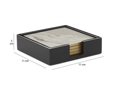 Foto 4 | Portavaso Individual Starhaus Gris 4 Piezas