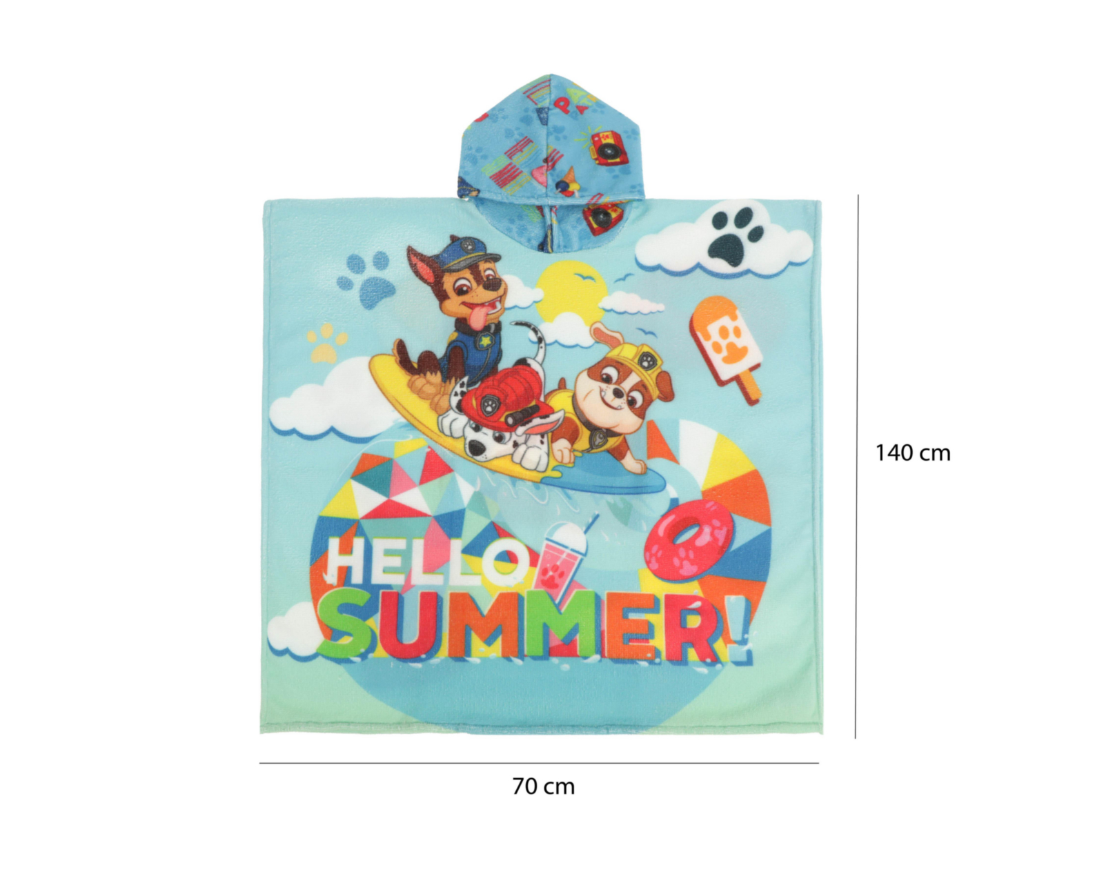 Foto 6 pulgar | Toalla Infantil Hoodie Paw Patrol Azul