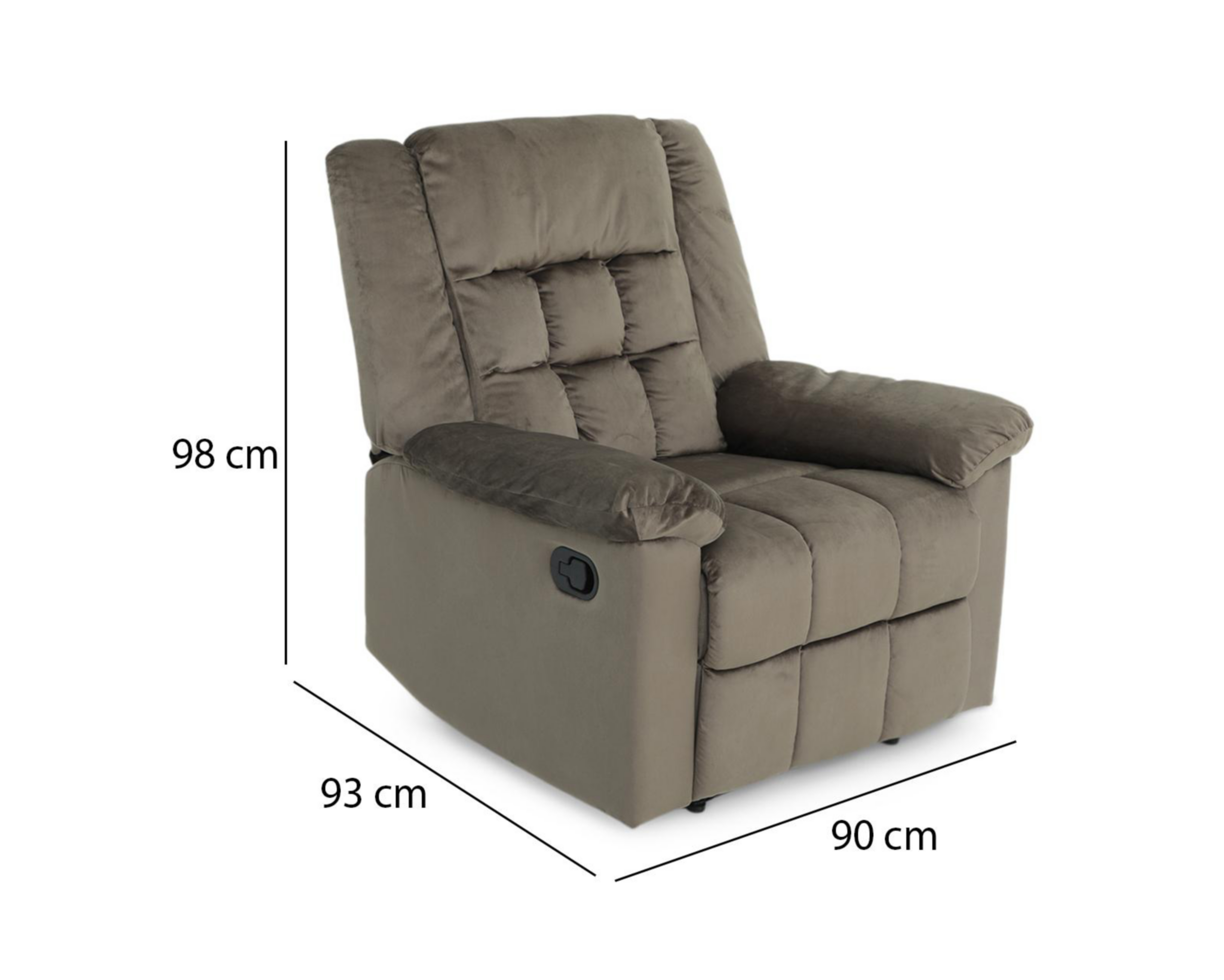 Foto 7 pulgar | Sillón Reclinable Manual Ikal Alicia