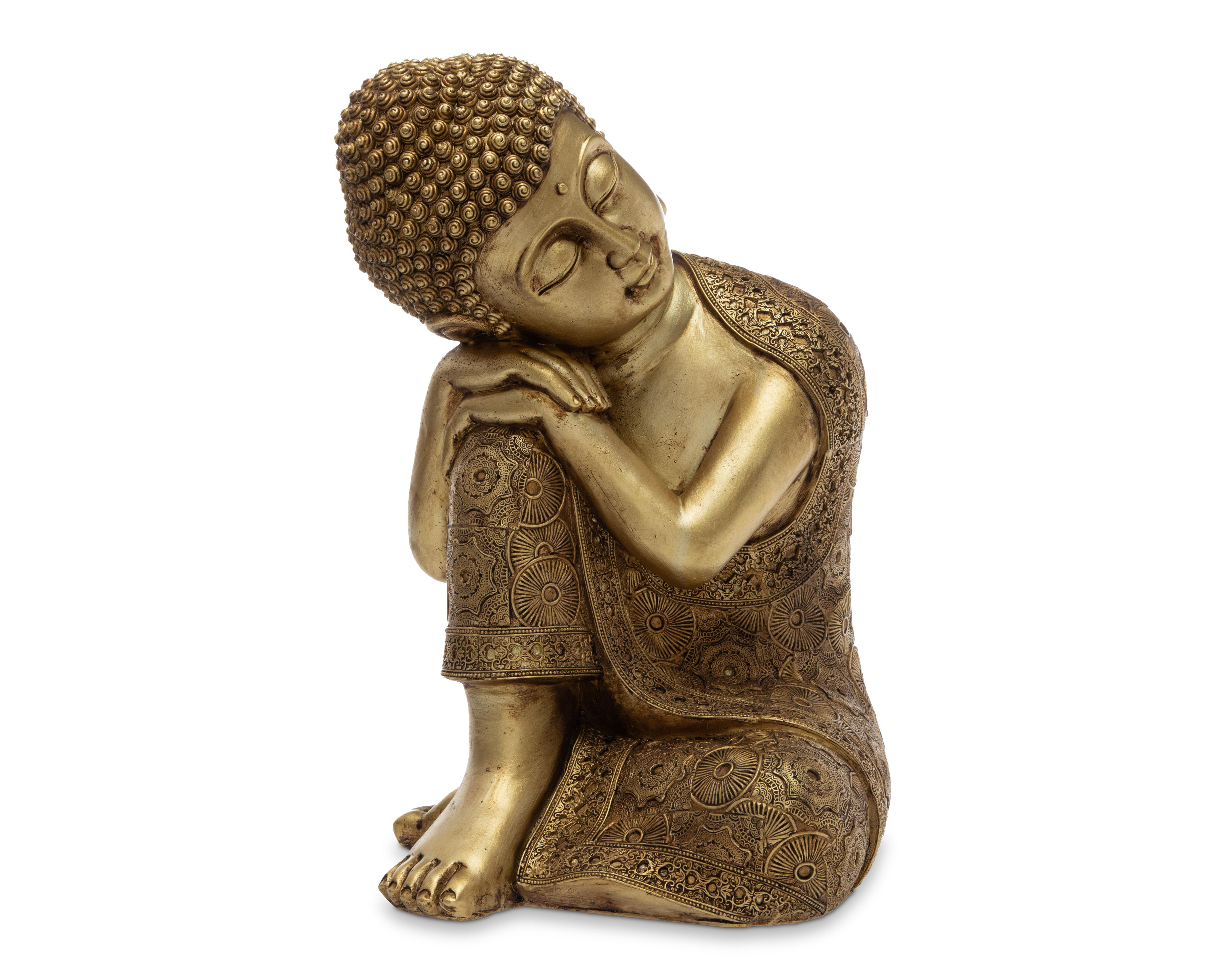 Foto 2 pulgar | Escultura Decorativa Gold Monk