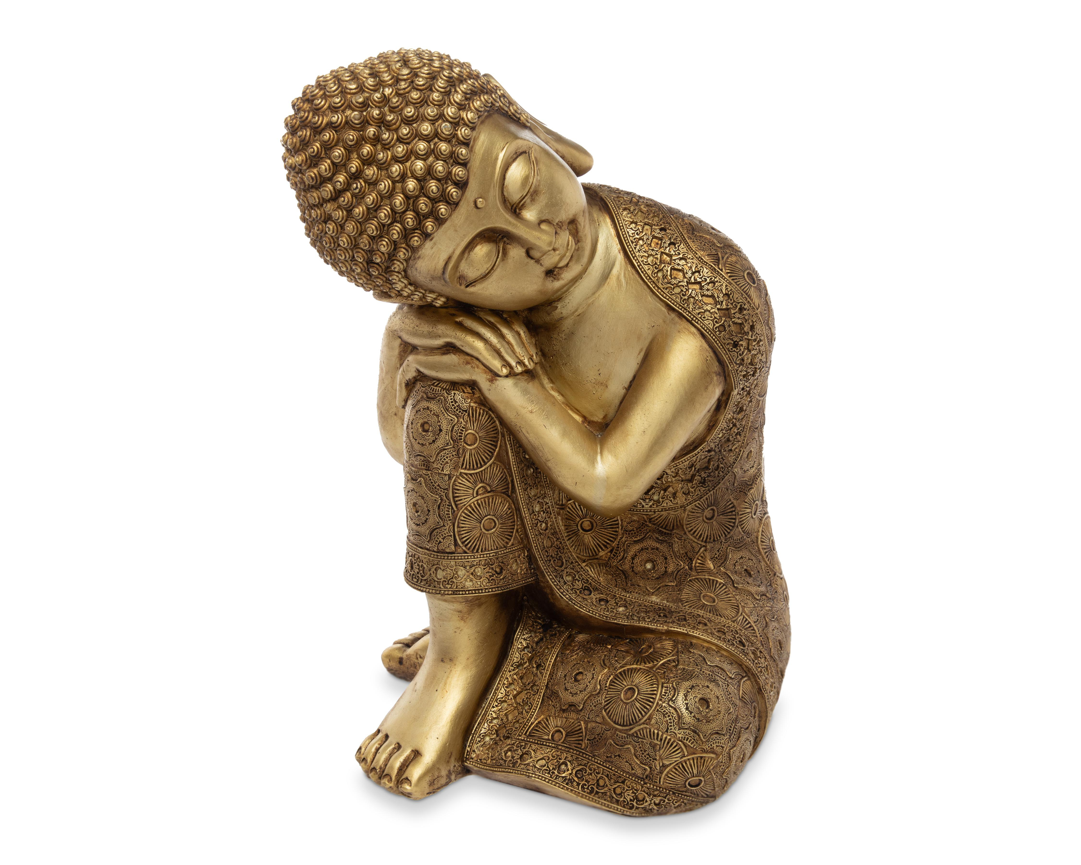 Foto 2 | Escultura Decorativa Gold Monk