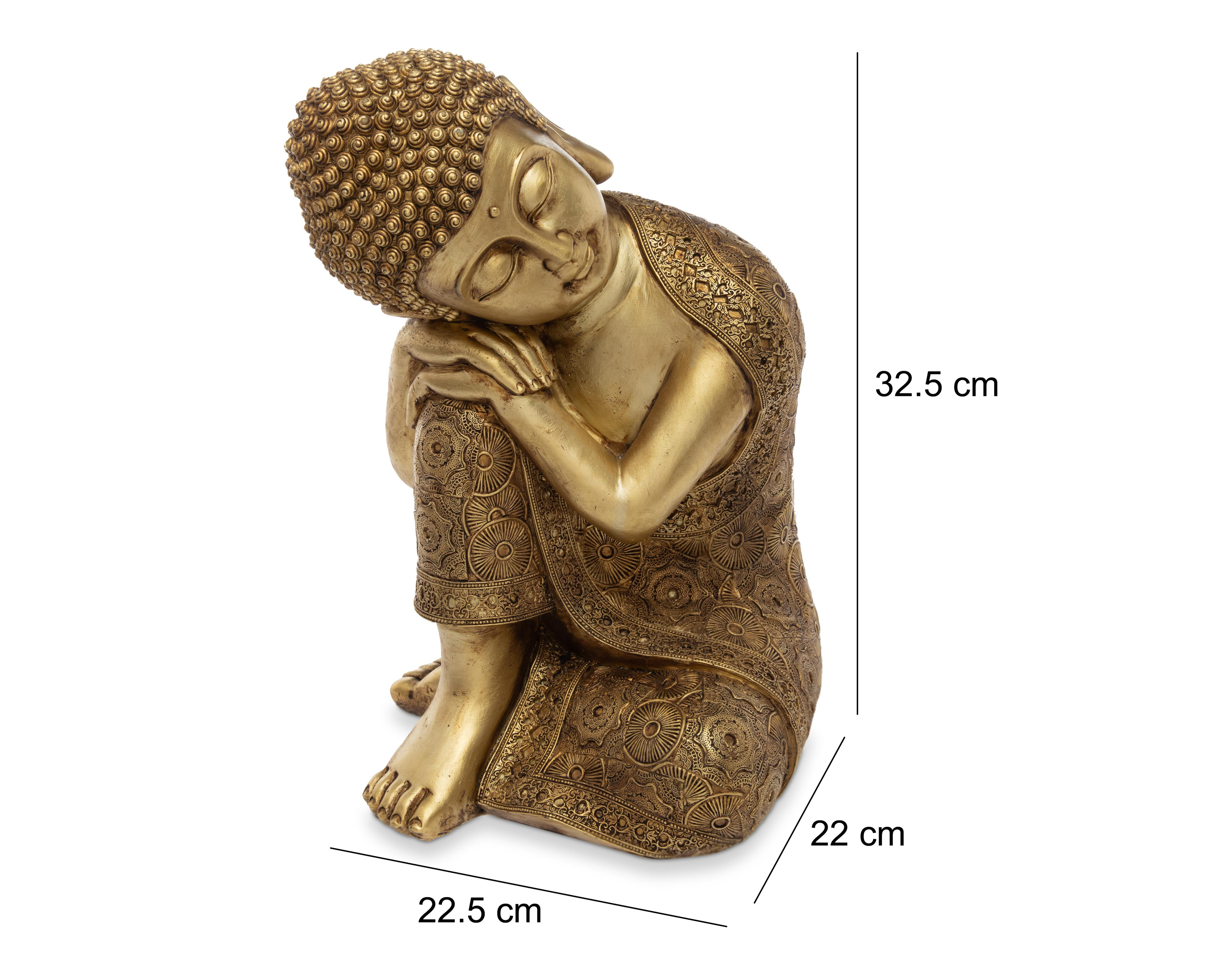 Foto 6 pulgar | Escultura Decorativa Gold Monk